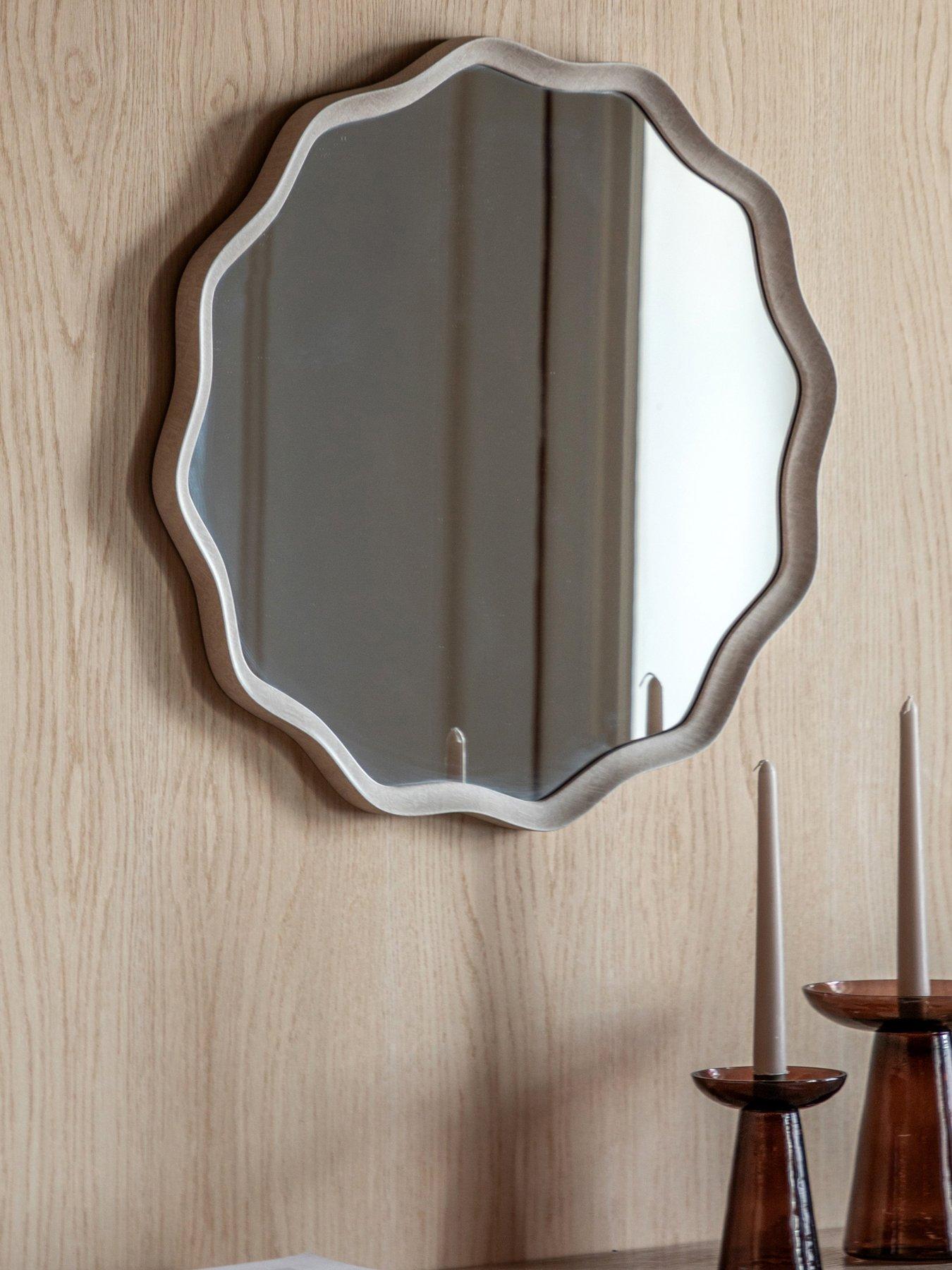 Image 1 of 4 of Gallery Monterey Wave Round Mirror Smoke 600x30x600mm