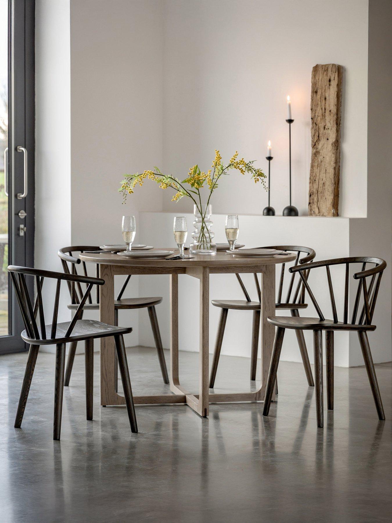 Gallery Direct Craft Round Dining Table Smoked