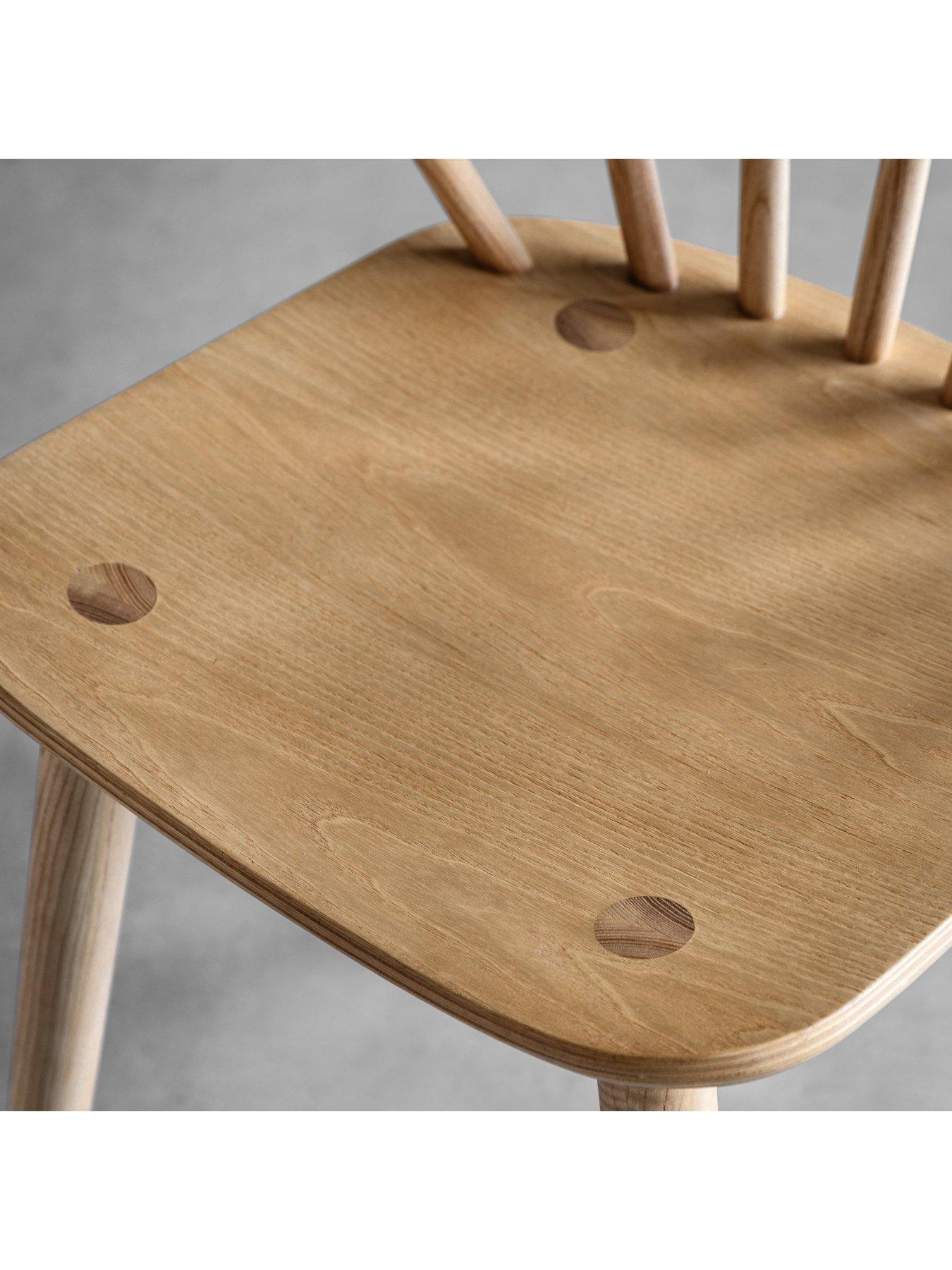Image 4 of 4 of Gallery Direct Set Of 2 Natural Craft Dining Chairs