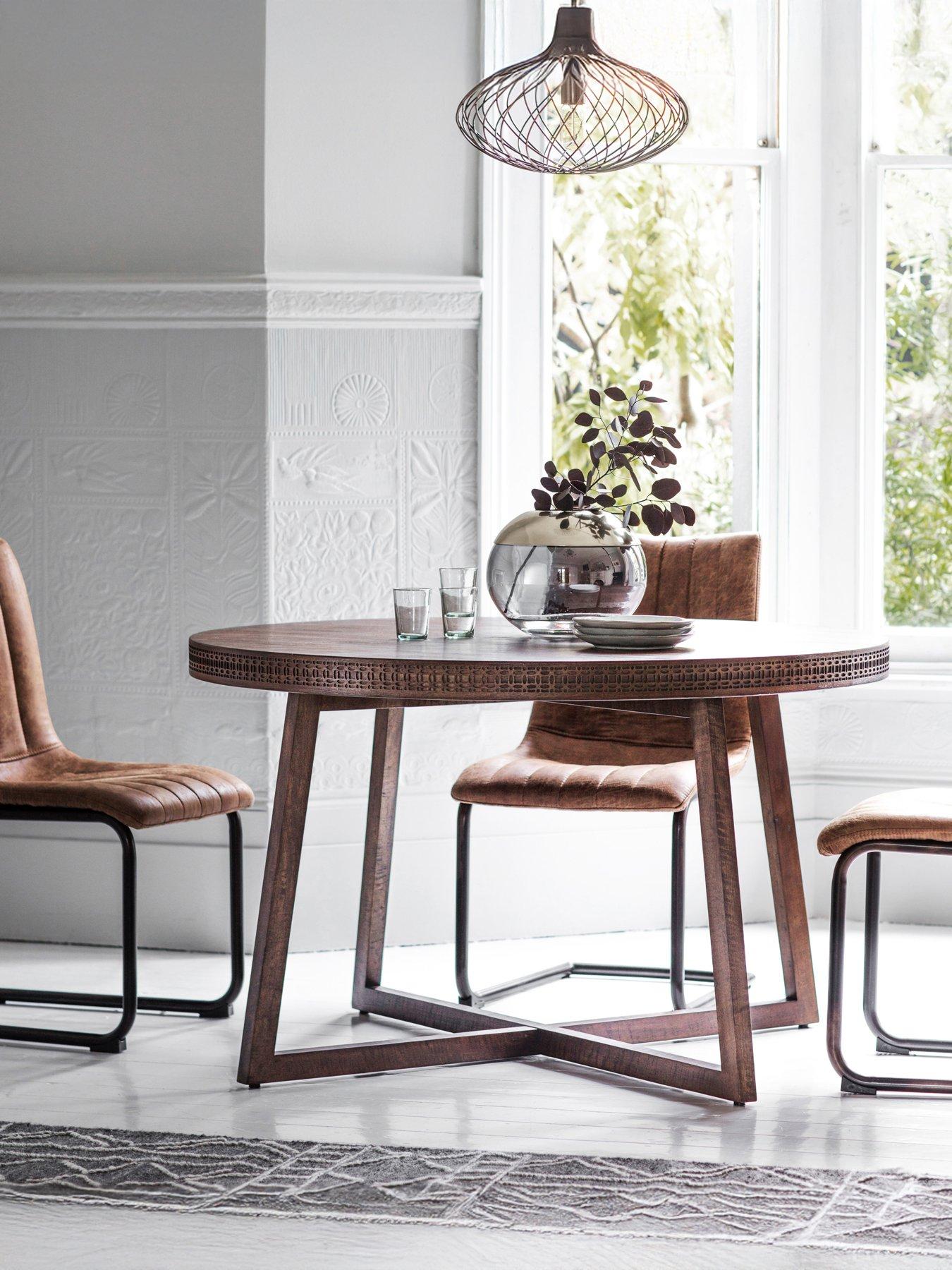 Image 1 of 4 of Gallery Direct Boho Retreat Round Dining Table