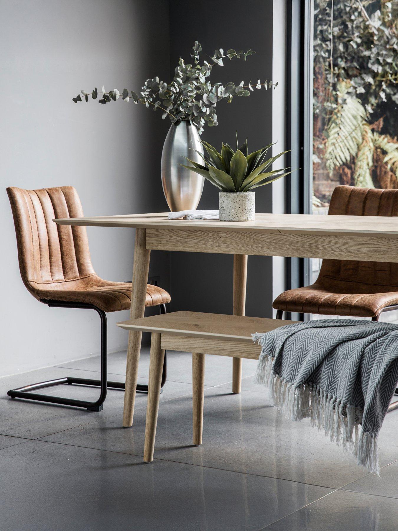 Gallery Direct Set Of 2 Edington Brown Chairs