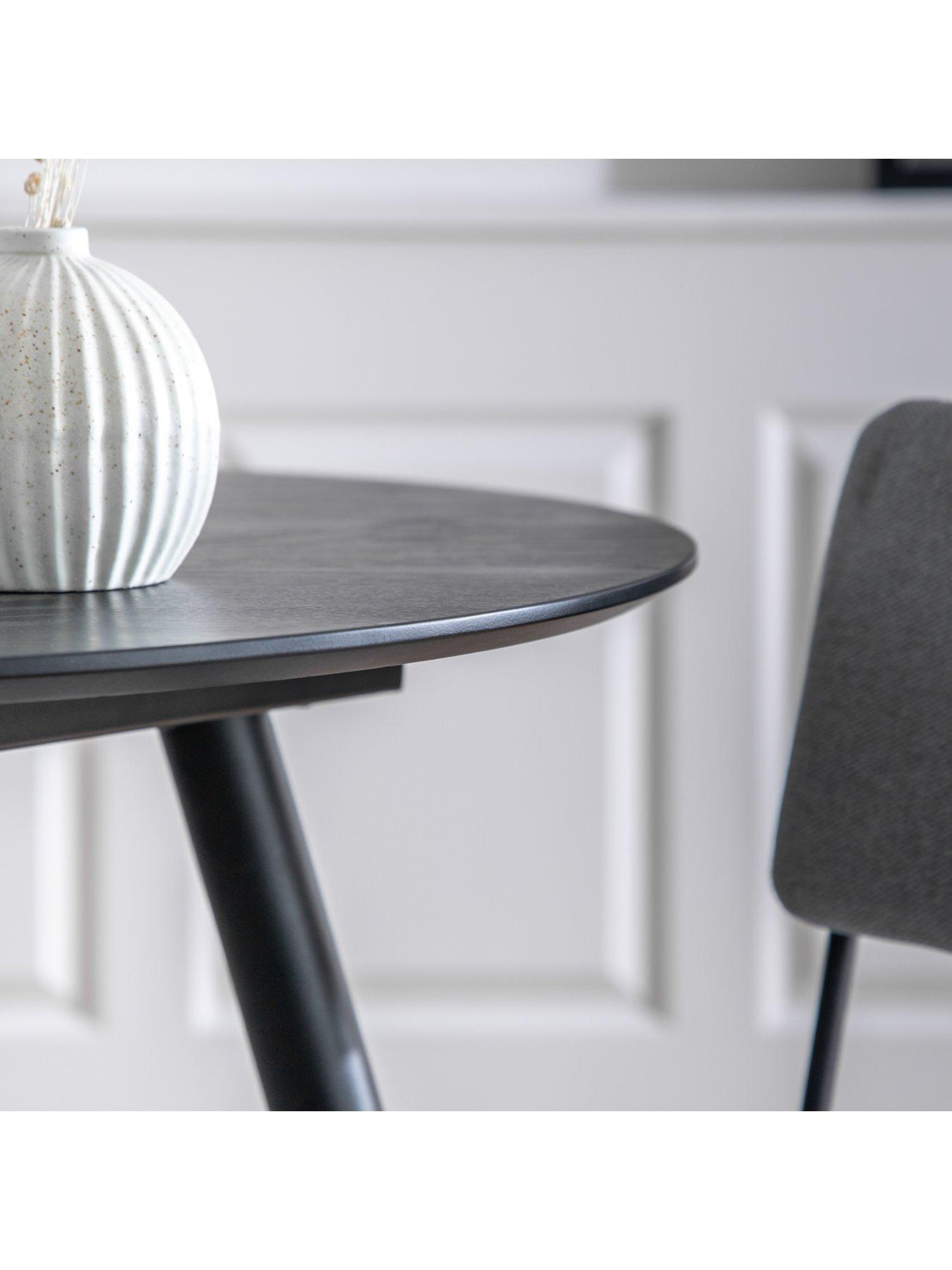 Image 3 of 4 of Gallery Direct Astley Round Dining Table Black