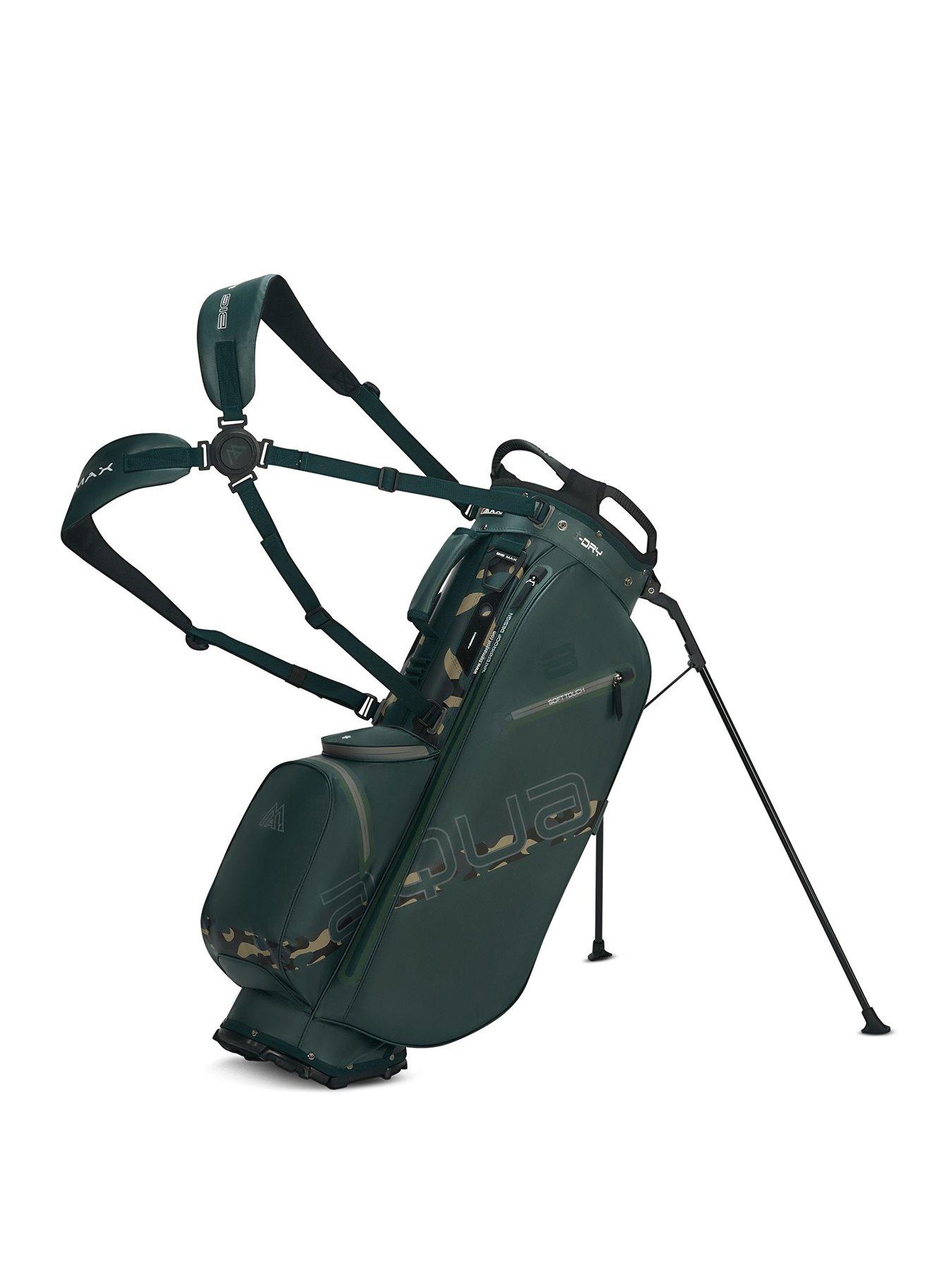 big-max-aqua-eight-h-stand-golf-bag-forest-green-black-camofront