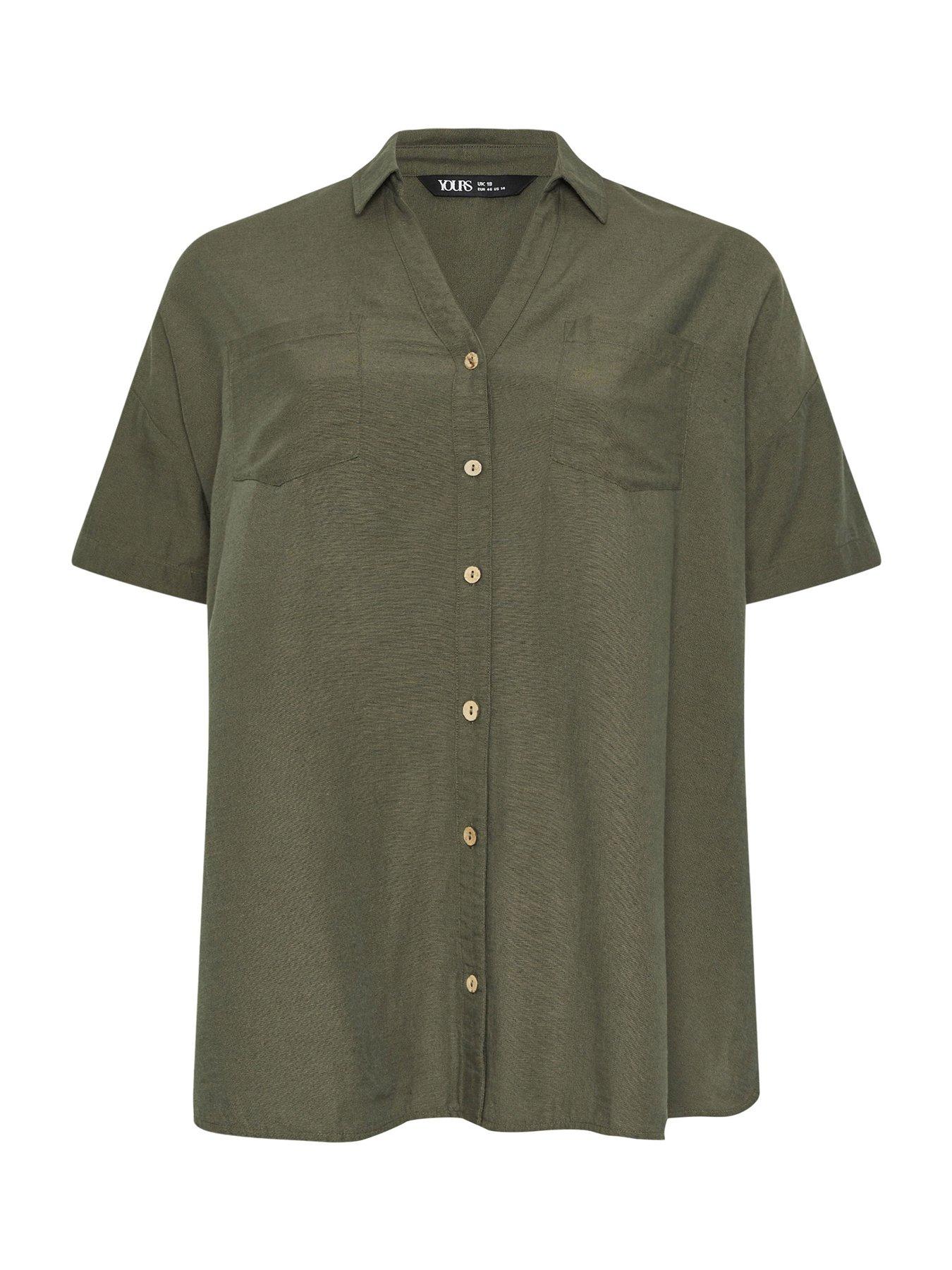 yours-curve-desert-shirt-greendetail