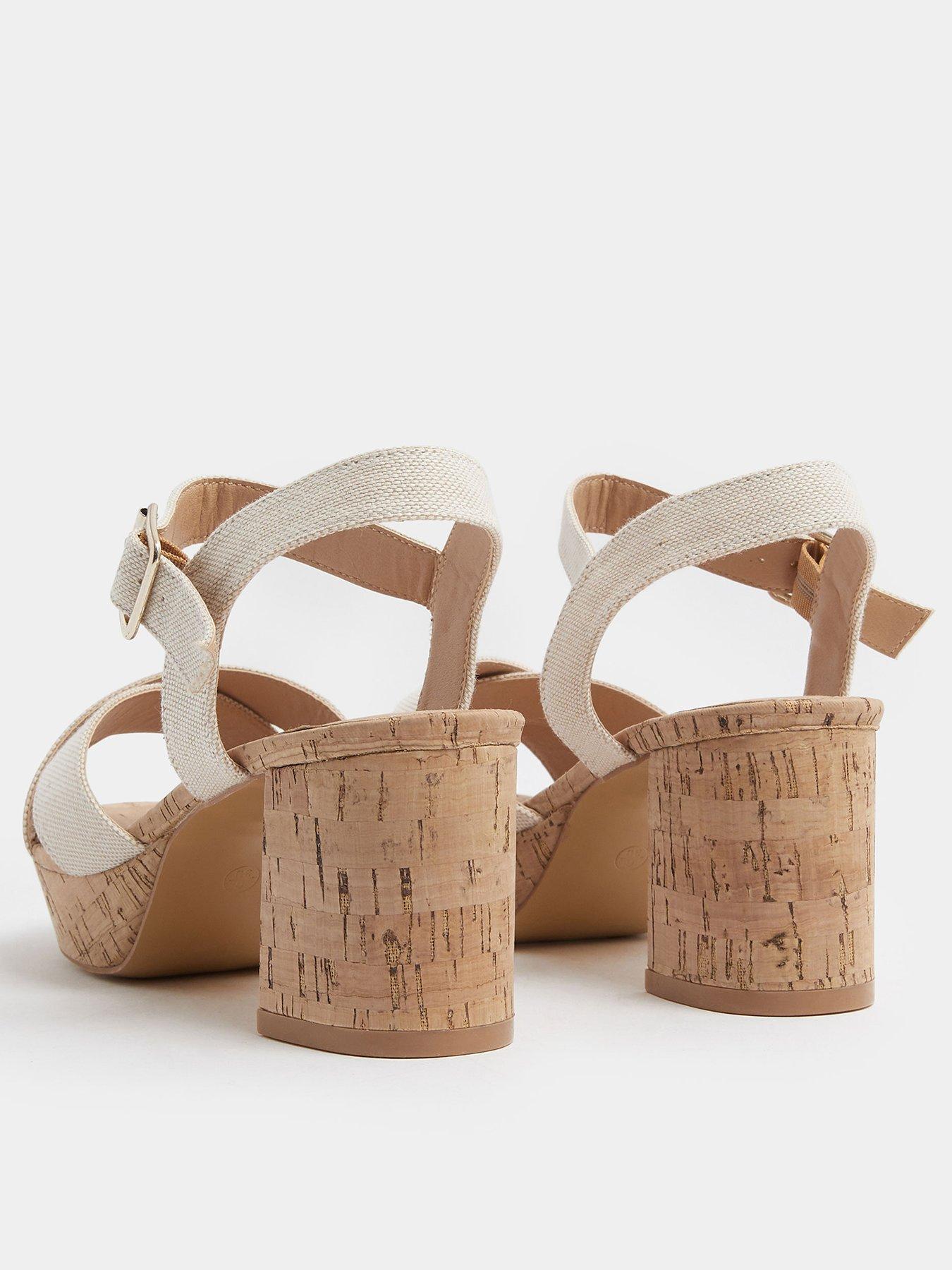 yours-extra-wide-fit-cross-over-cork-platform-heels-creamoutfit