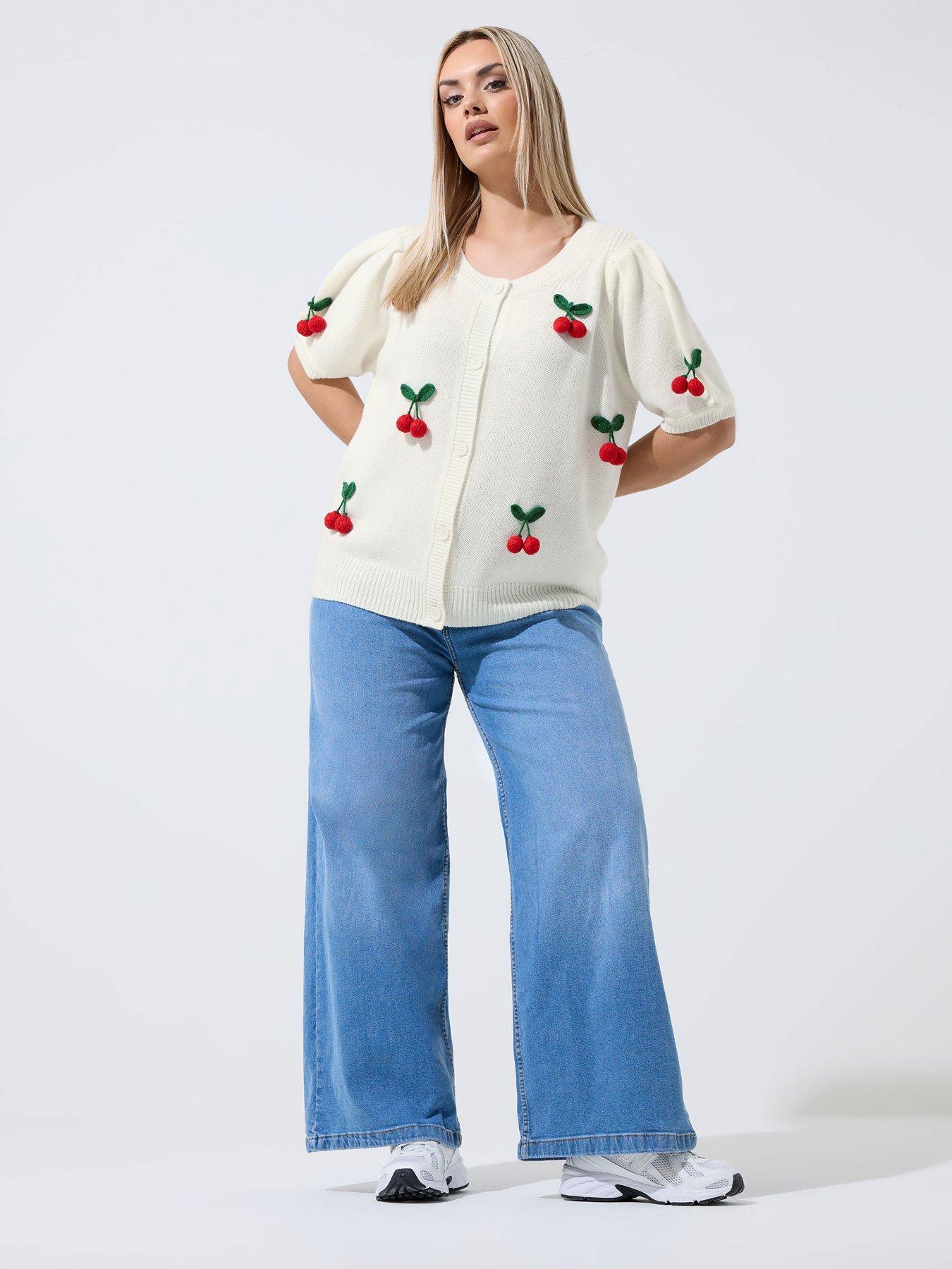yours-curve-3d-cherry-knitted-cardigan-creamback