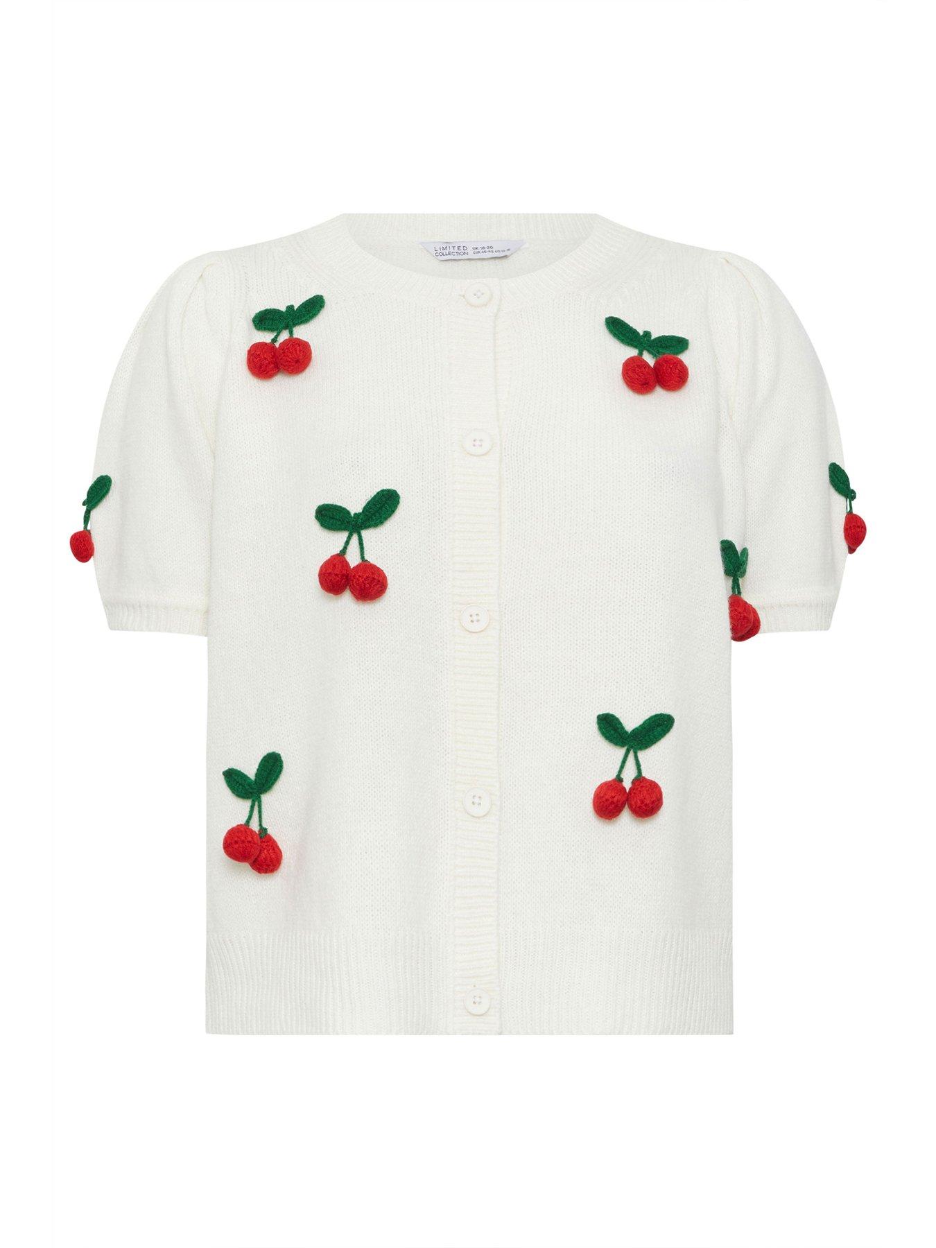 yours-curve-3d-cherry-knitted-cardigan-creamdetail