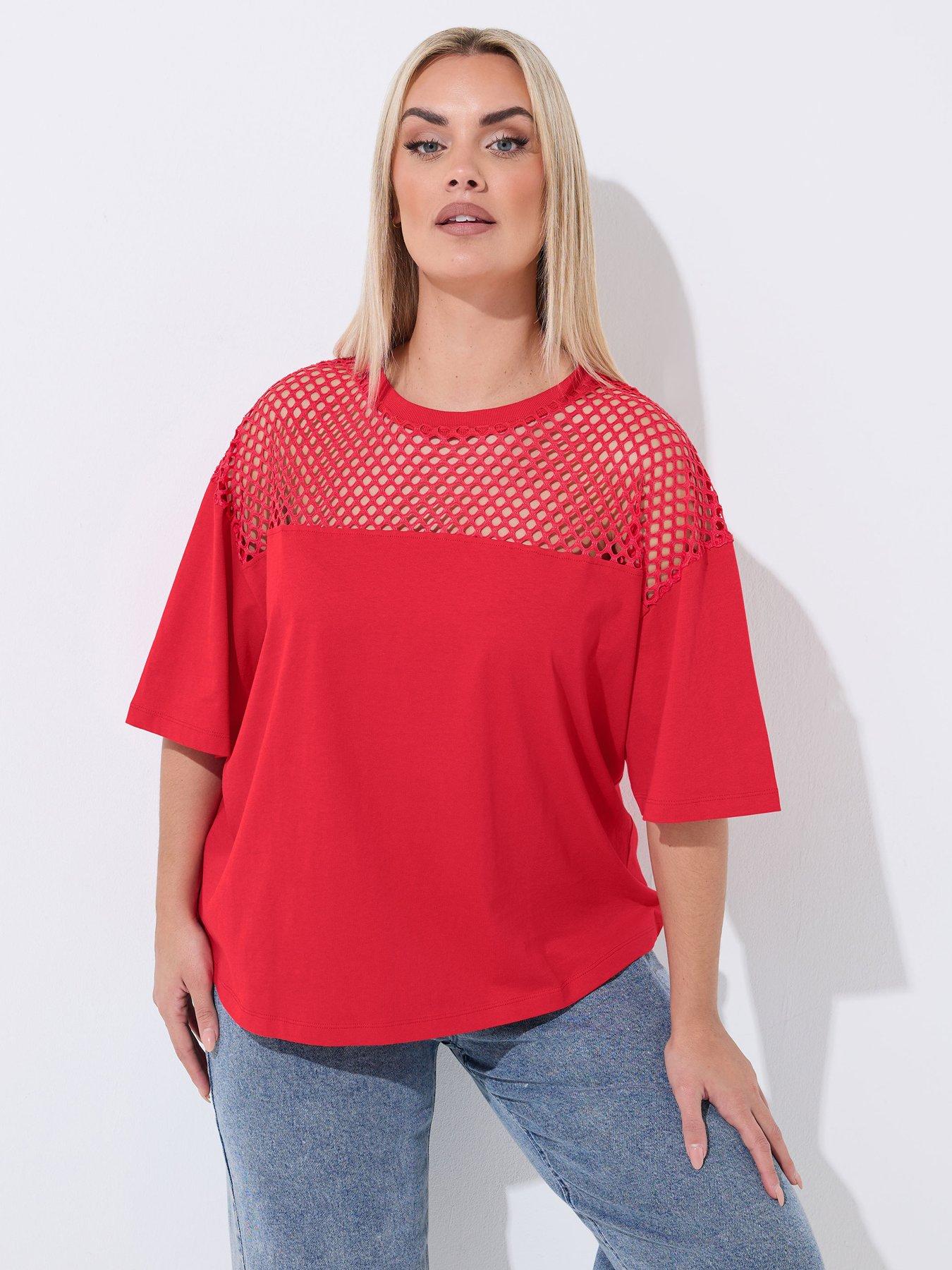yours-curve-fishnet-boxy-t-shirtfront