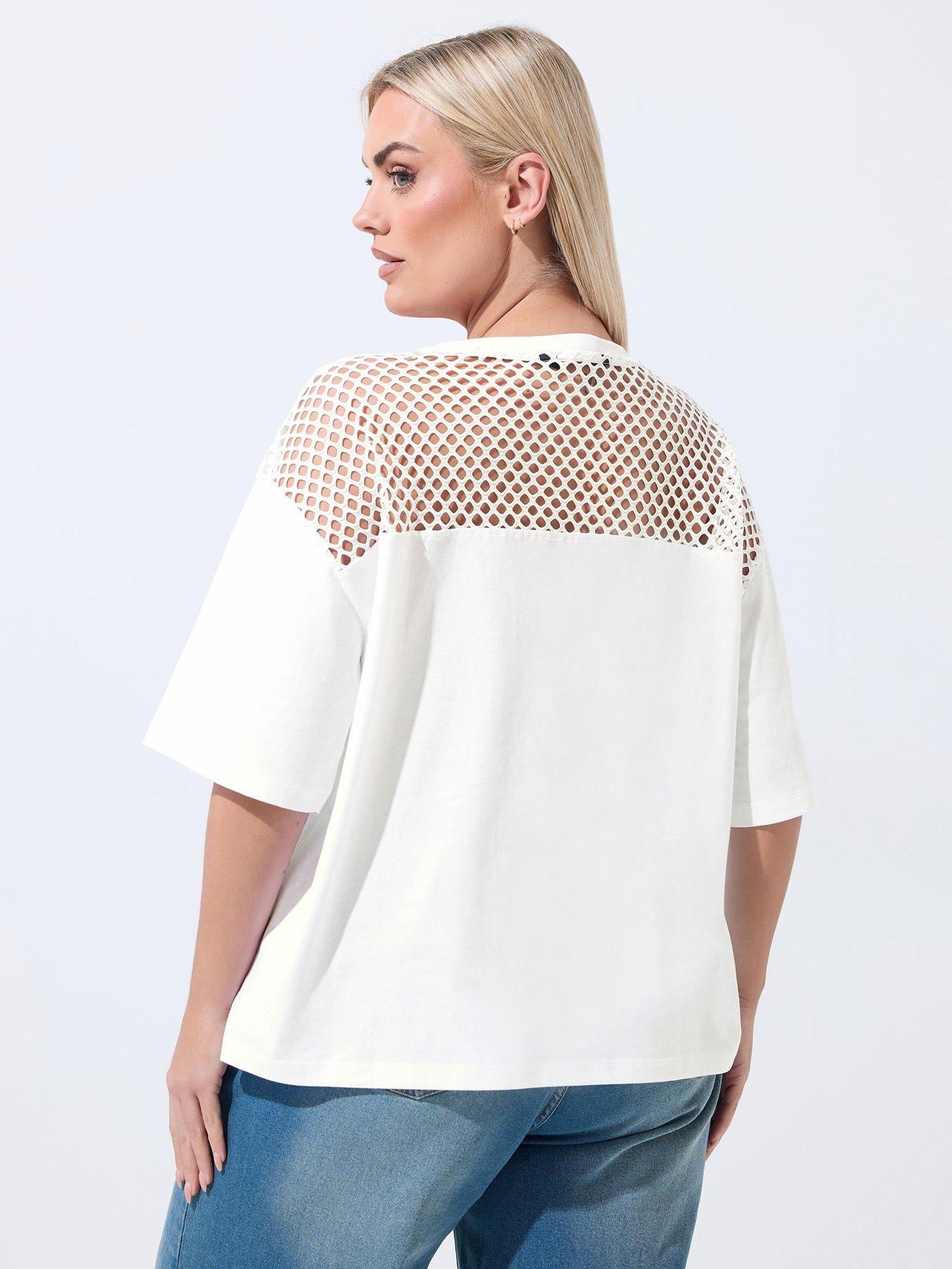 yours-curve-fishnet-boxy-t-shirtstillFront