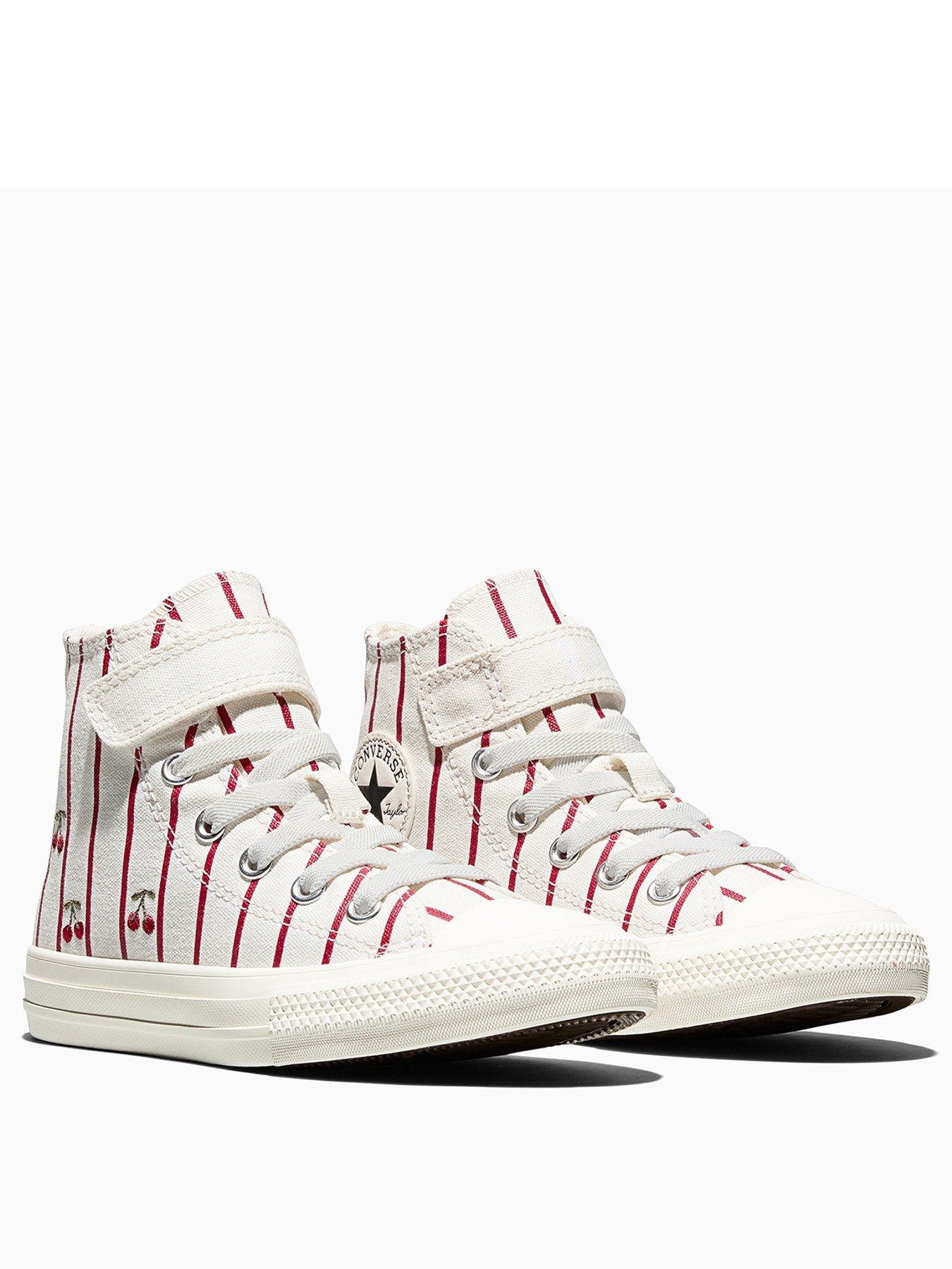 Image 2 of 7 of Converse Kids Chuck Taylor All Star 1V High Top Trainers - Cream