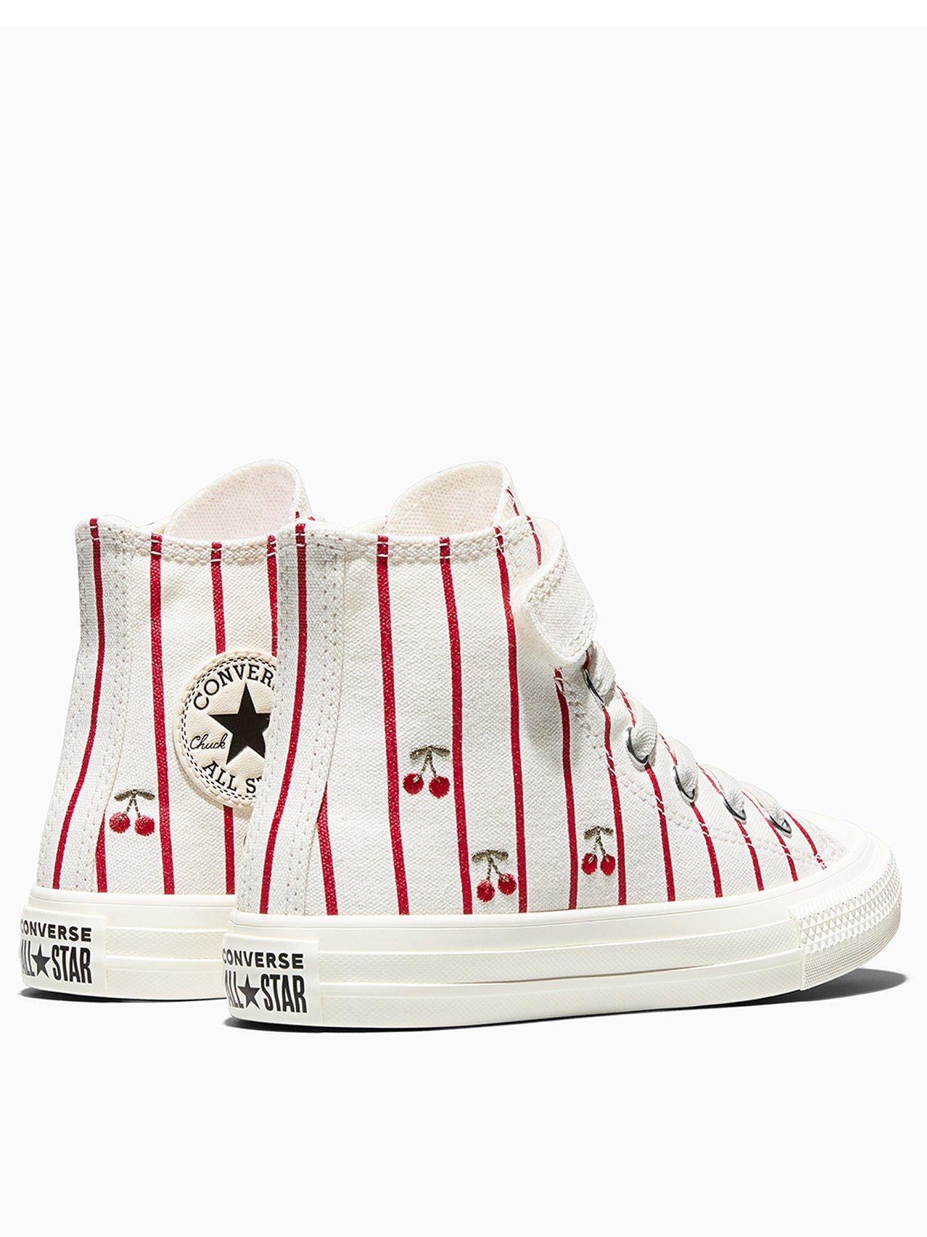 Image 3 of 7 of Converse Kids Chuck Taylor All Star 1V High Top Trainers - Cream