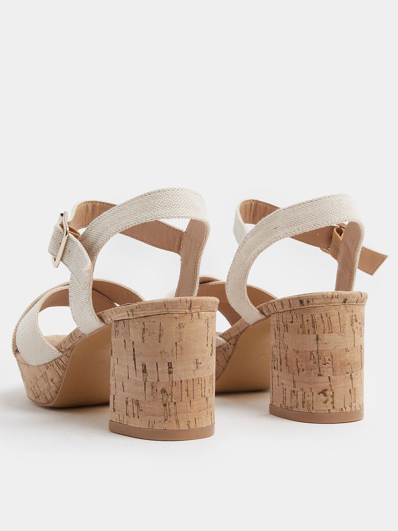 yours-wide-fit-cross-over-cork-platform-heels-creamoutfit