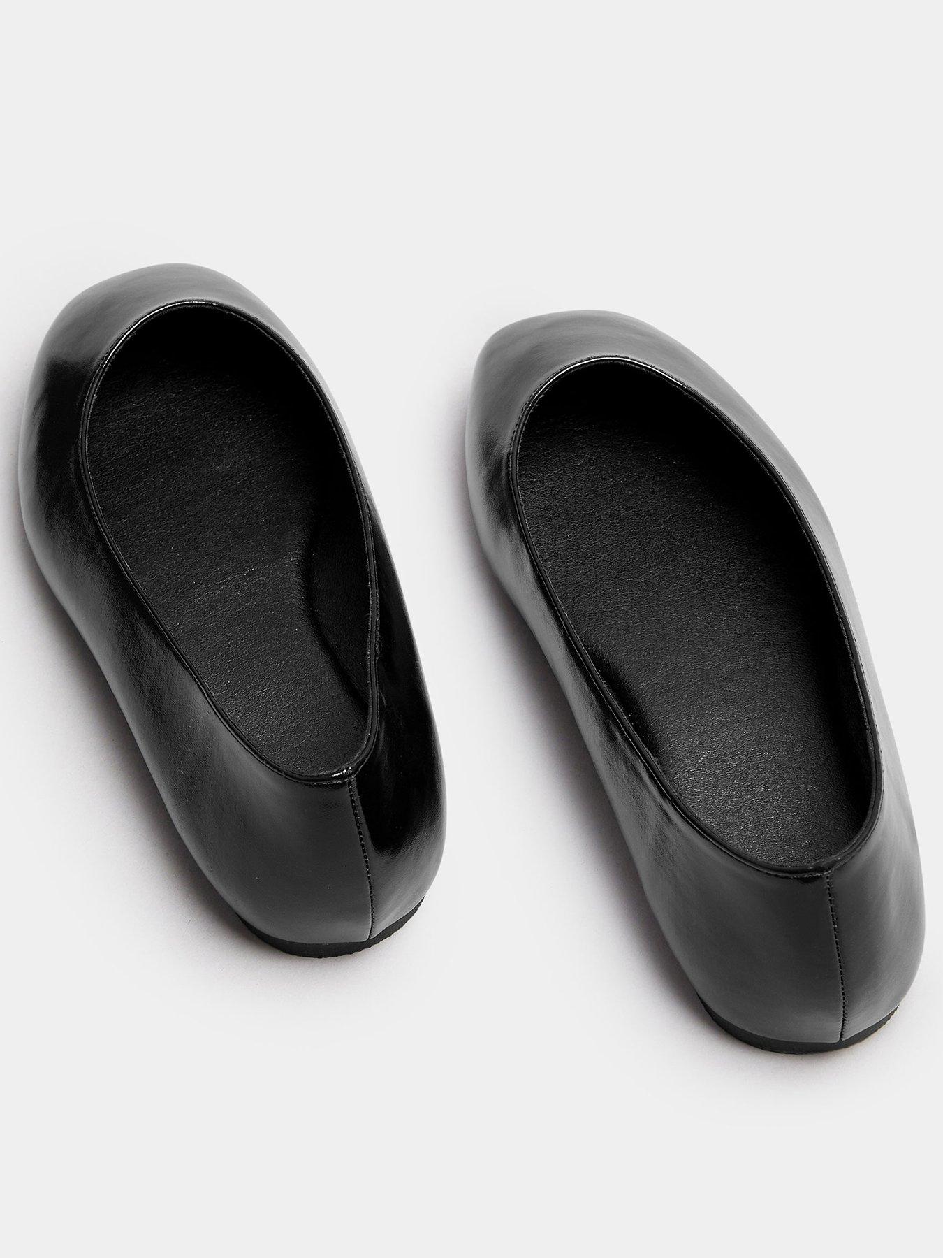 yours-wide-fit-square-toe-ballet-pump-blackback