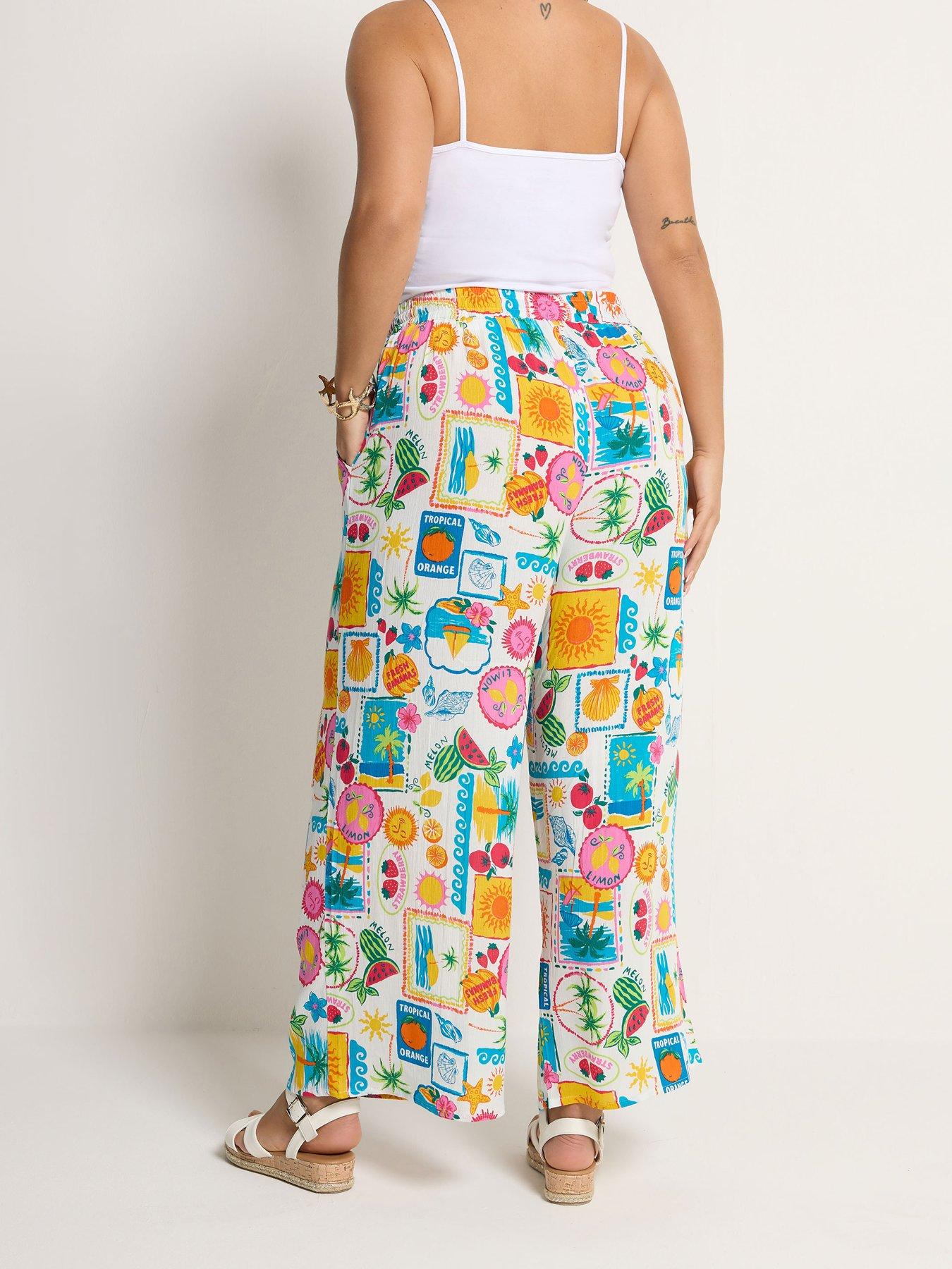 yours-curve-crinkle-wide-leg-trousersstillFront