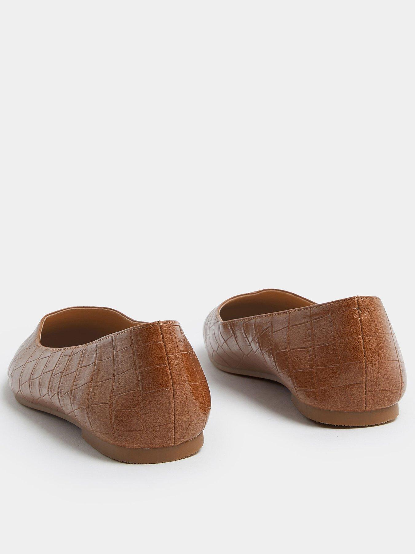 yours-wide-fit-square-toe-ballet-pump-brownback