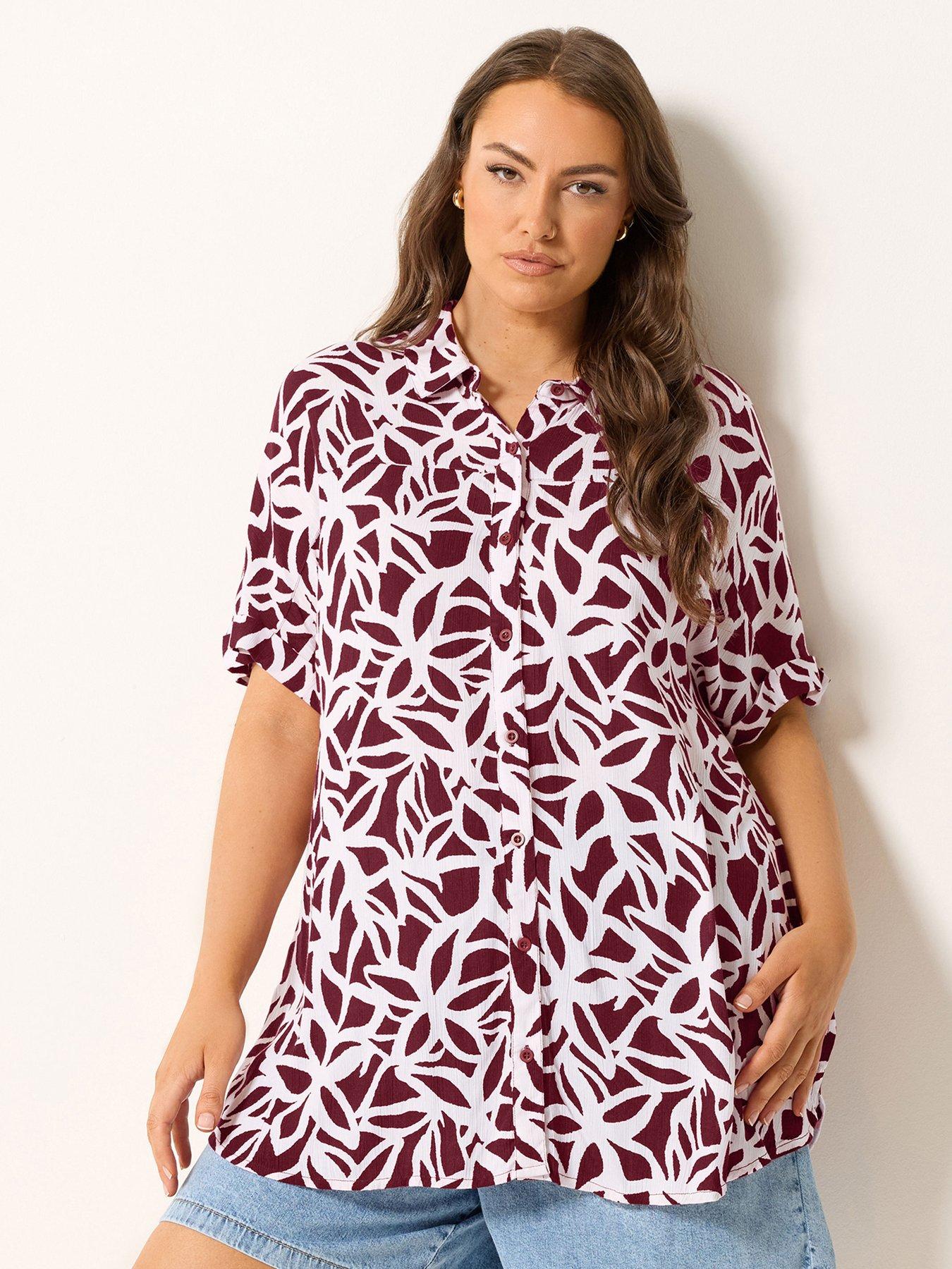 yours-curve-short-sleeve-crinkle-shirtfront