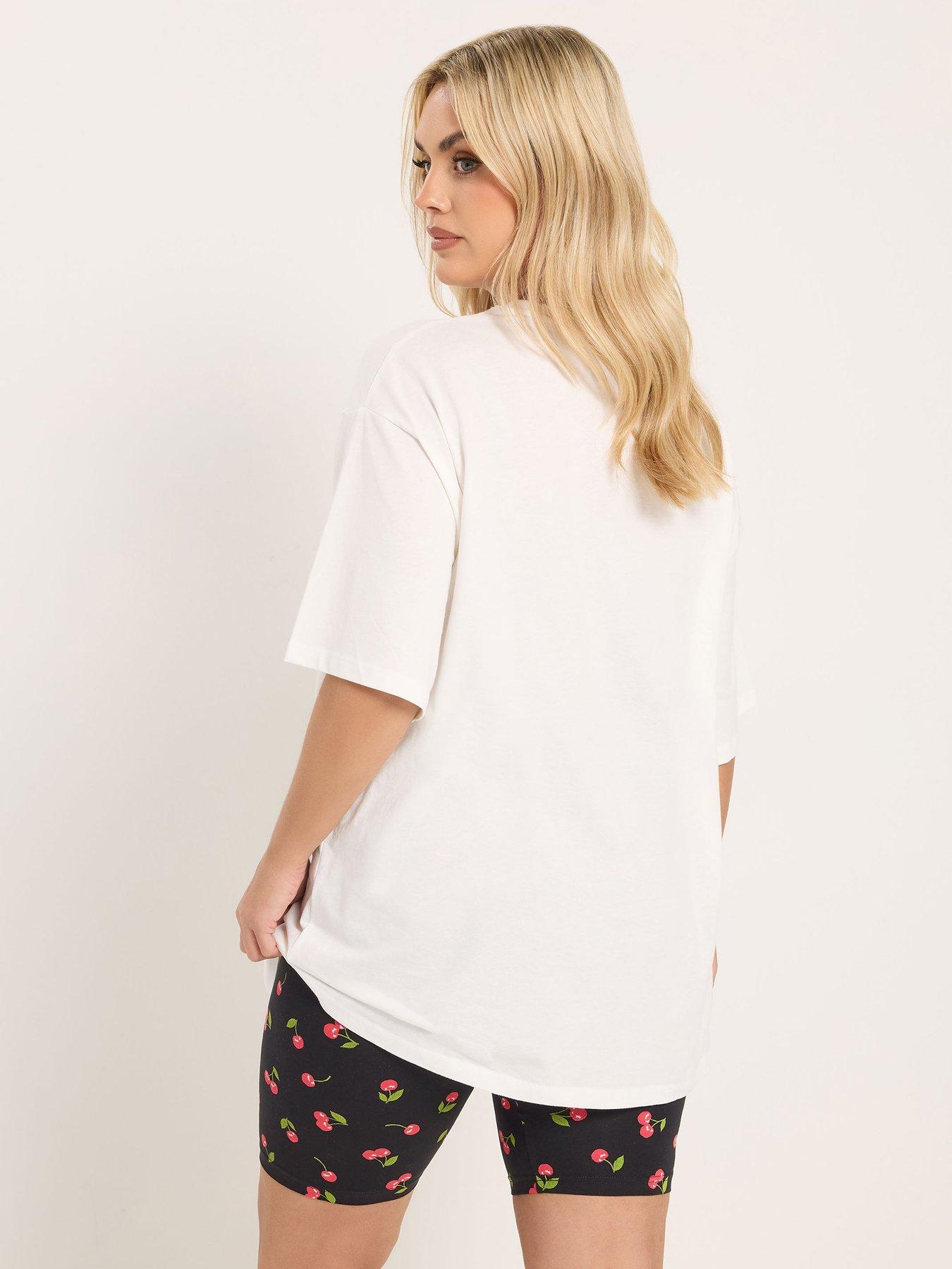 yours-curve-2-pack-cherry-print-cycling-shortsstillFront