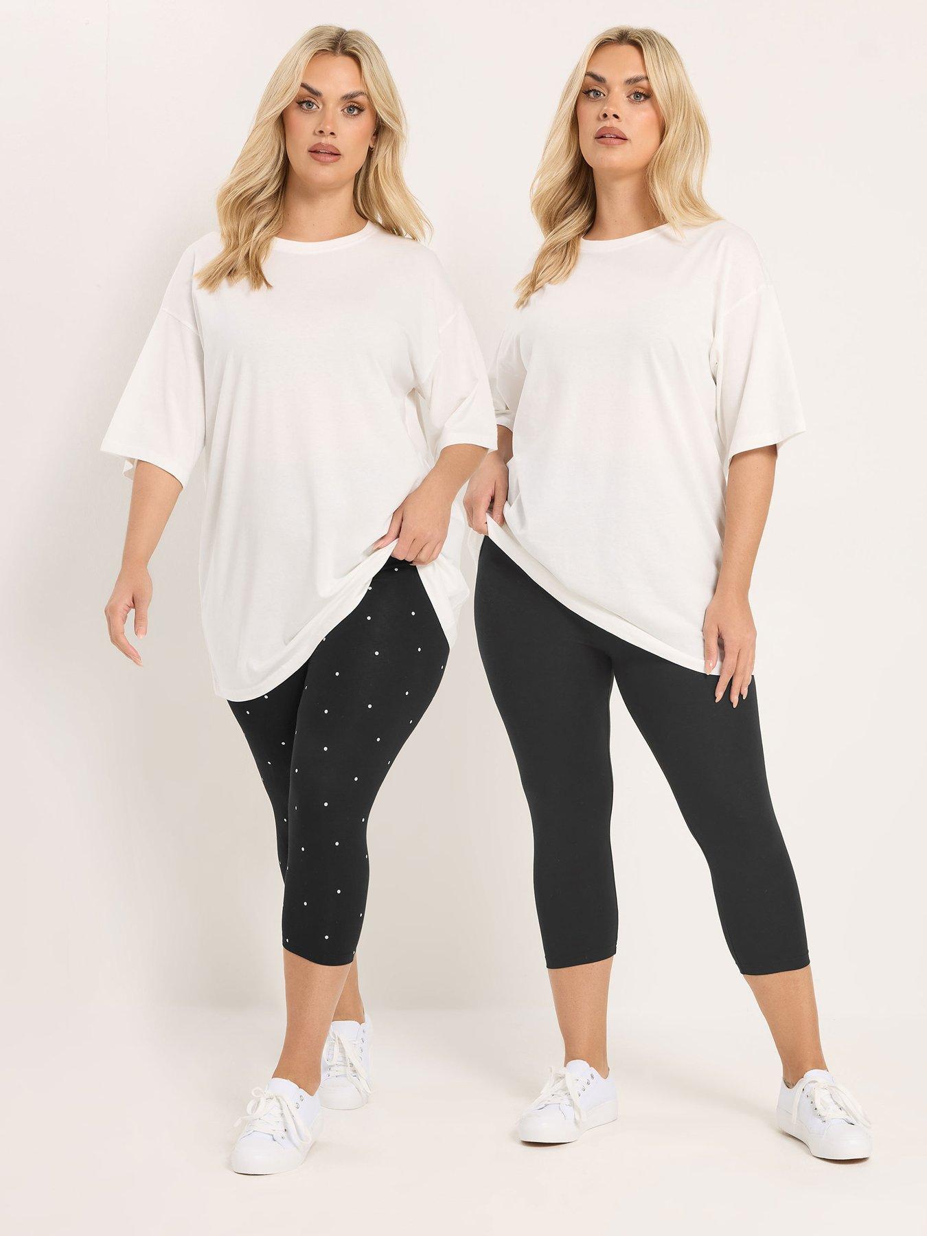 yours-curve-2-pack-polka-dot-print-crop-leggingsfront
