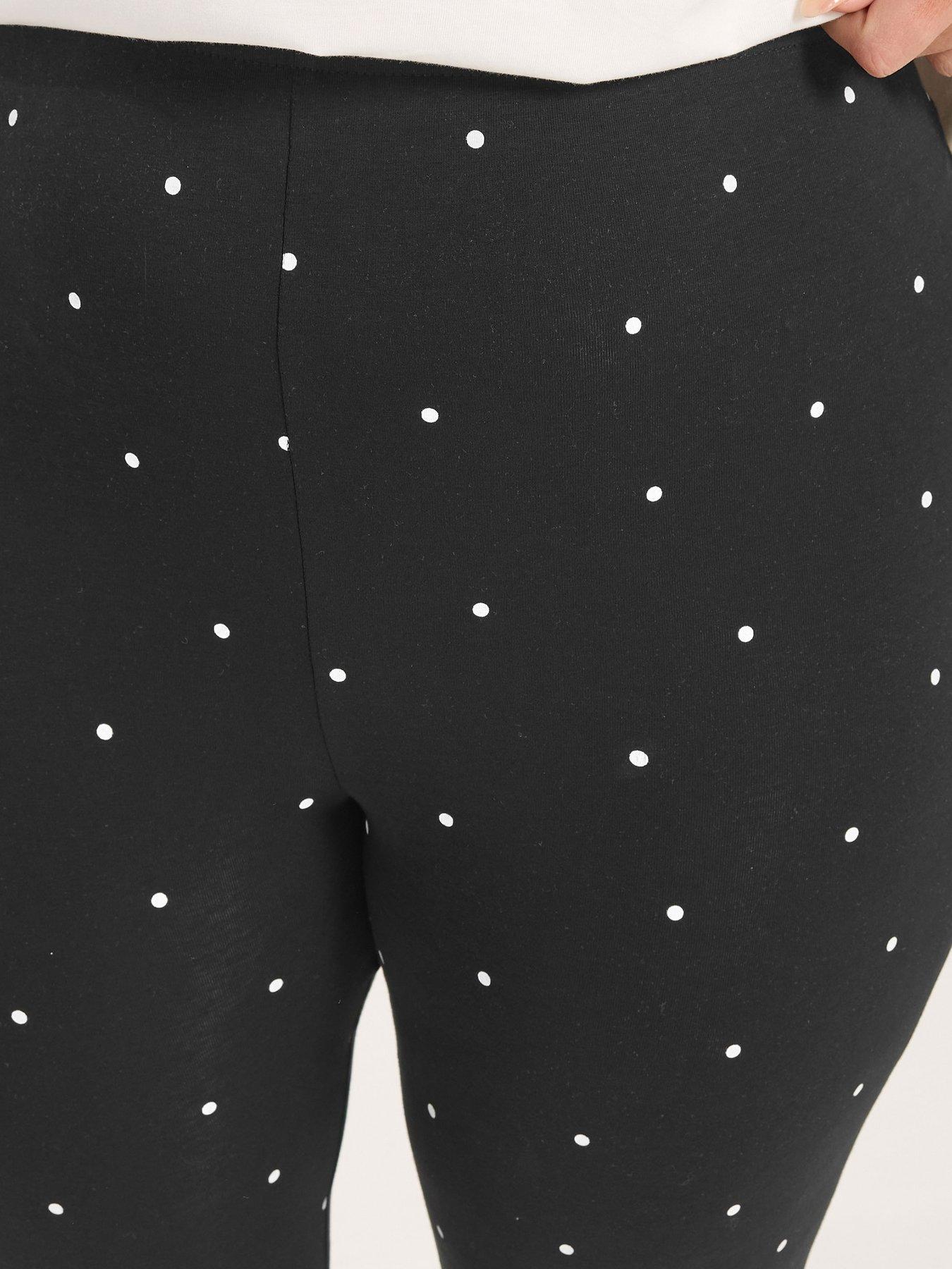 yours-curve-2-pack-polka-dot-print-crop-leggingsoutfit