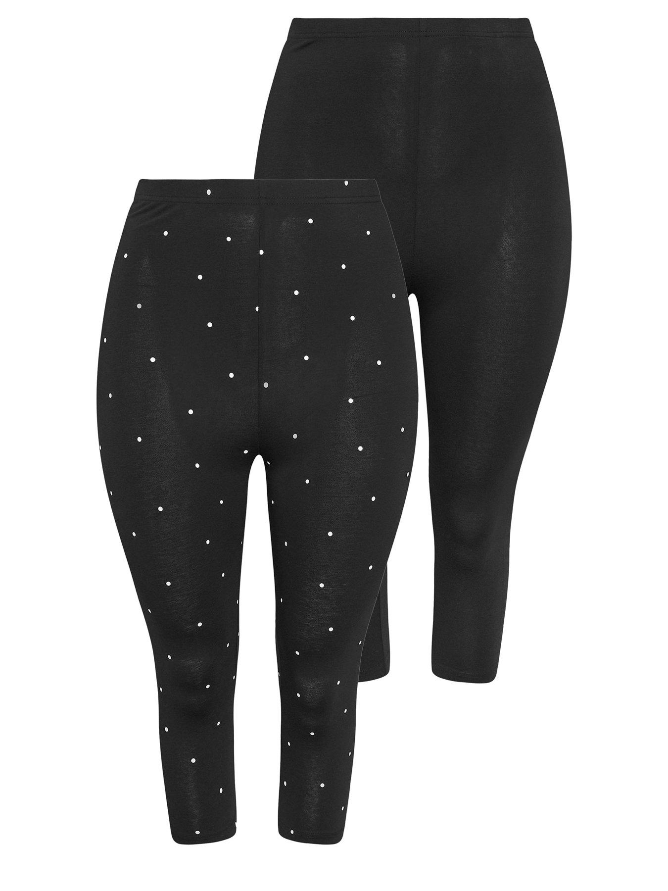 yours-curve-2-pack-polka-dot-print-crop-leggingsdetail