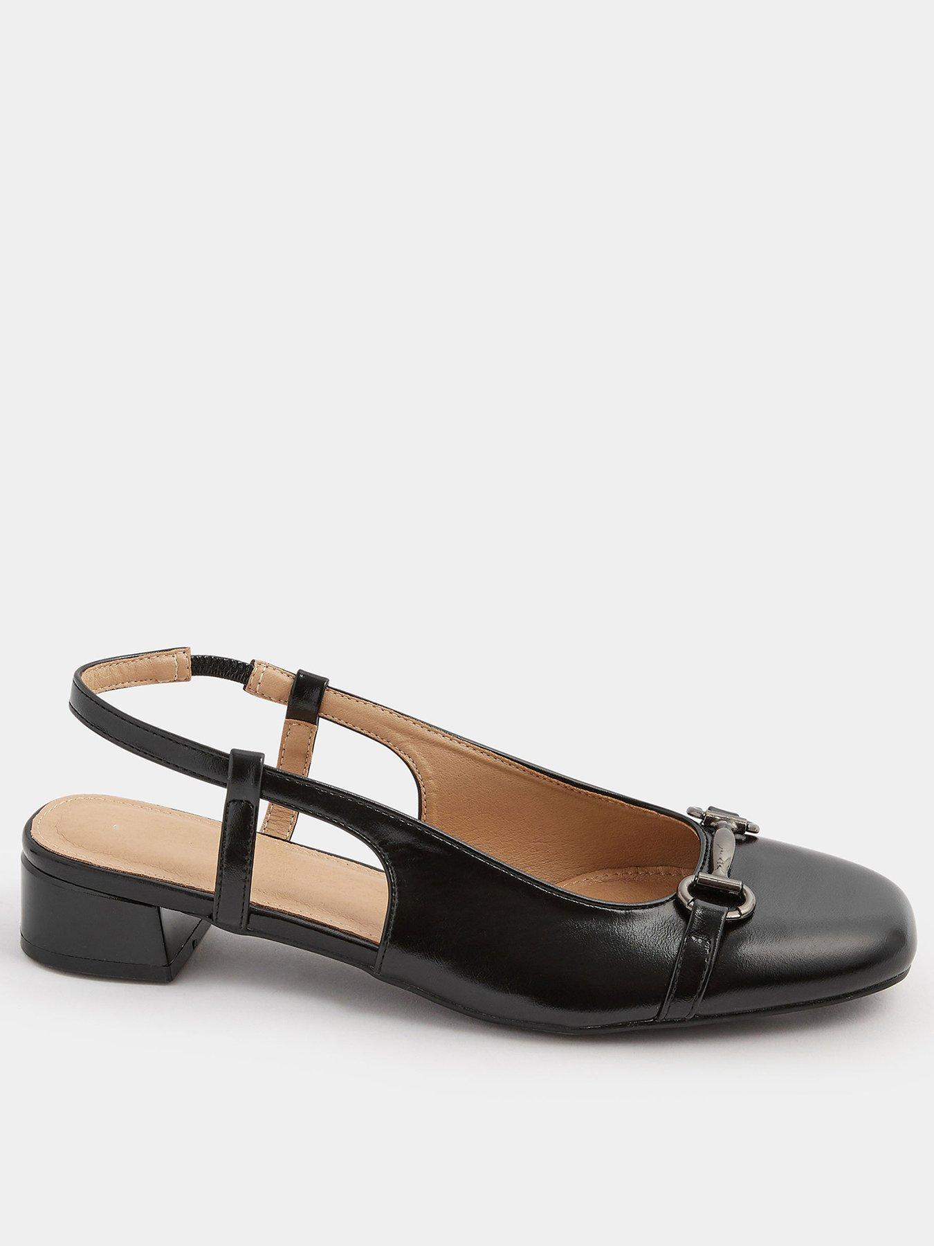 Long Tall Sally Tall Snaffle Trim Square Toe Block Heel