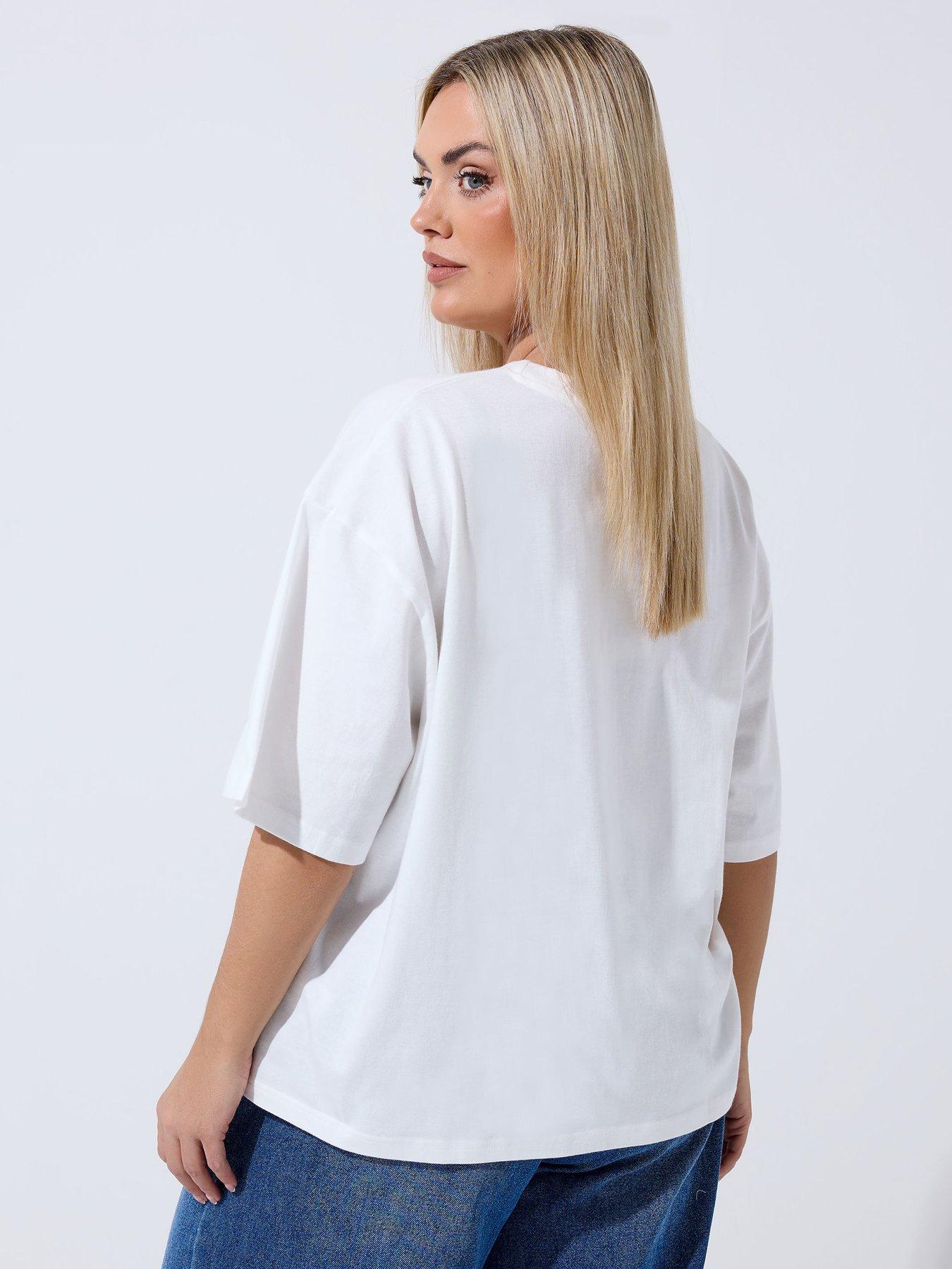 yours-curve-floral-print-t-shirt-whitestillFront