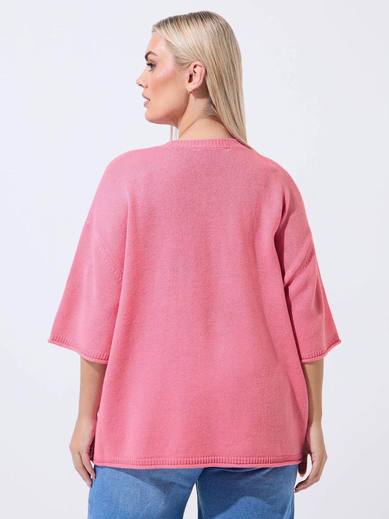 yours-curve-strawberry-knit-boxy-topstillFront