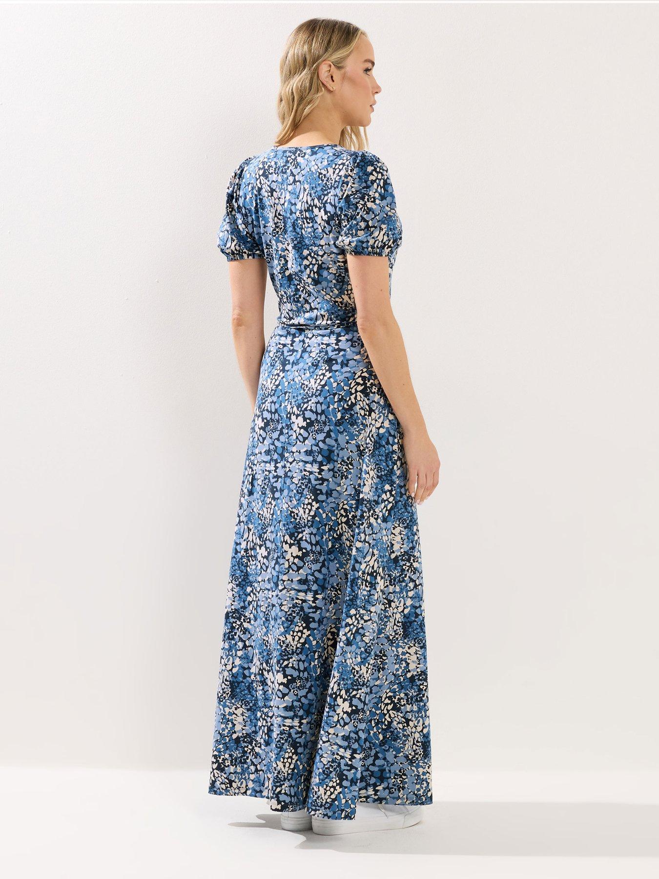 long-tall-sally-abstract-wrap-maxi-dress-bluestillFront