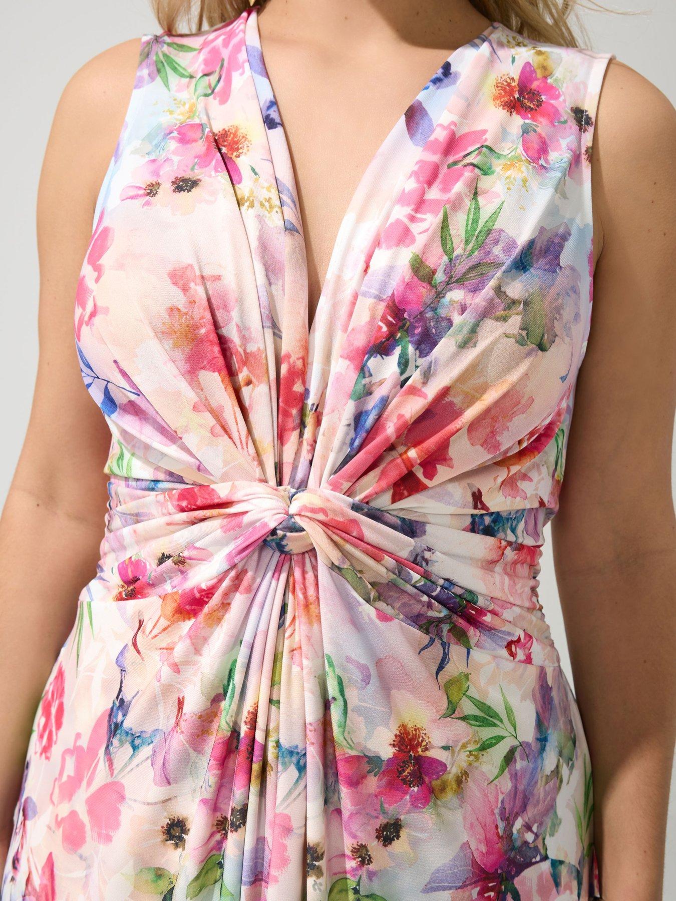 yours-curve-knot-front-sleeveless-maxi-dress-whiteoutfit