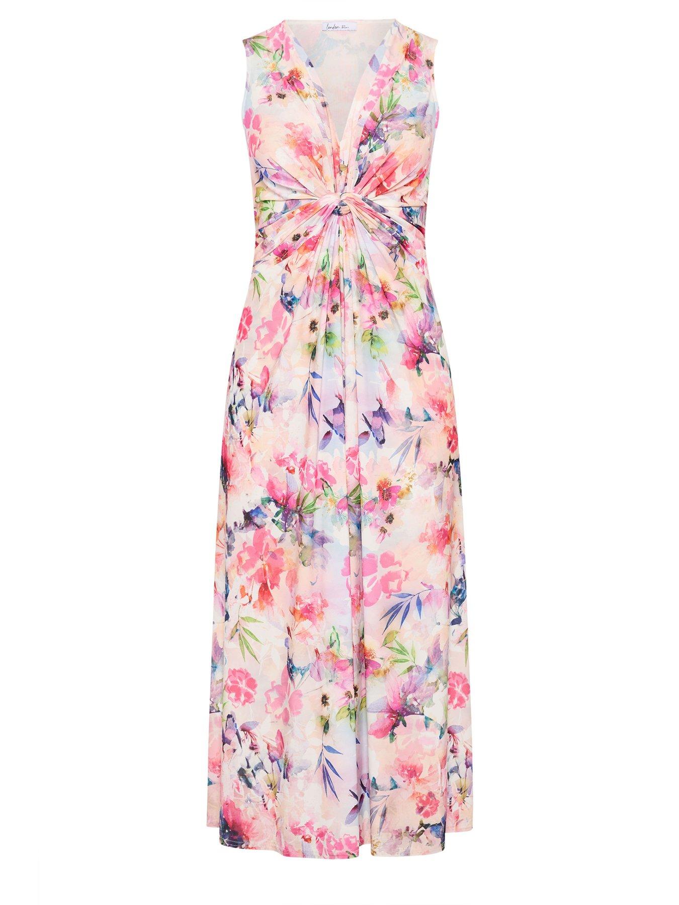 yours-curve-knot-front-sleeveless-maxi-dress-whitedetail