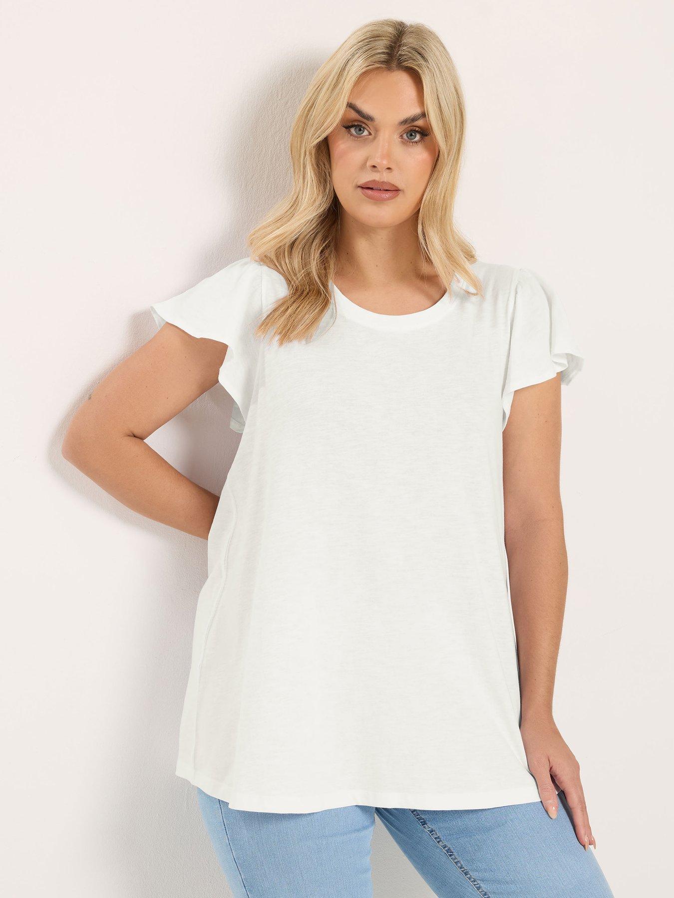 yours-curve-frill-sleeve-t-shirtfront