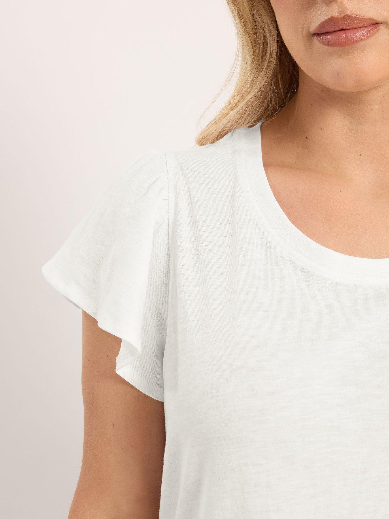 yours-curve-frill-sleeve-t-shirtoutfit