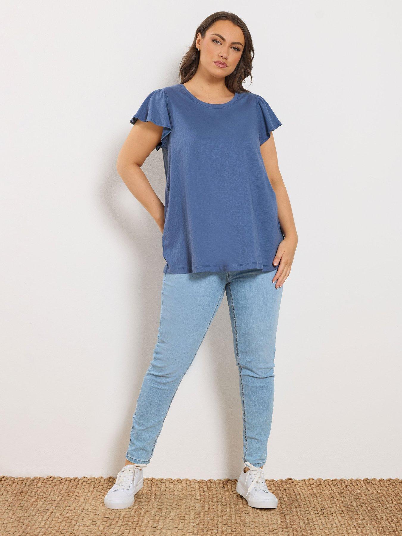 yours-curve-frill-sleeve-t-shirtback