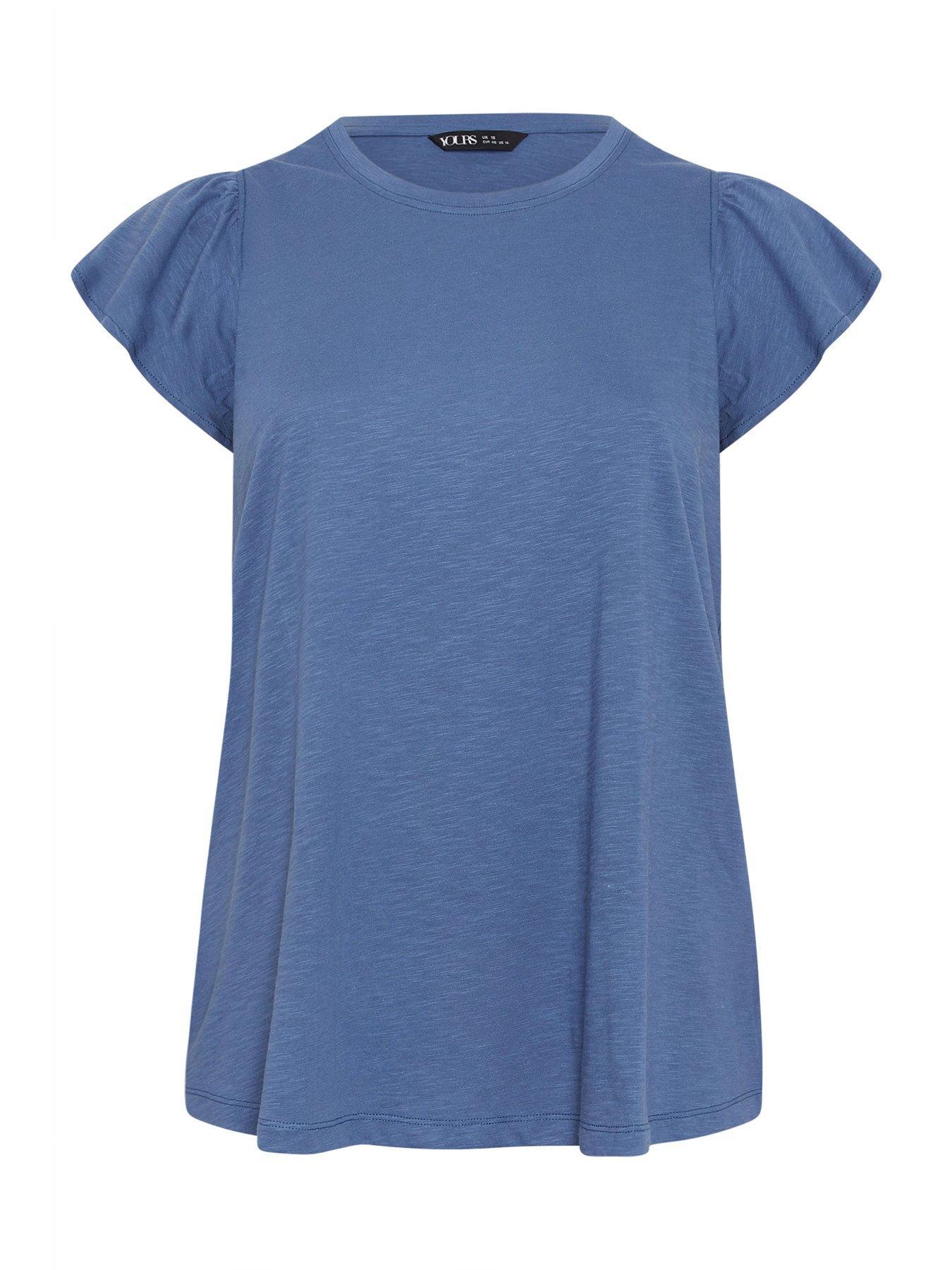yours-curve-frill-sleeve-t-shirtdetail