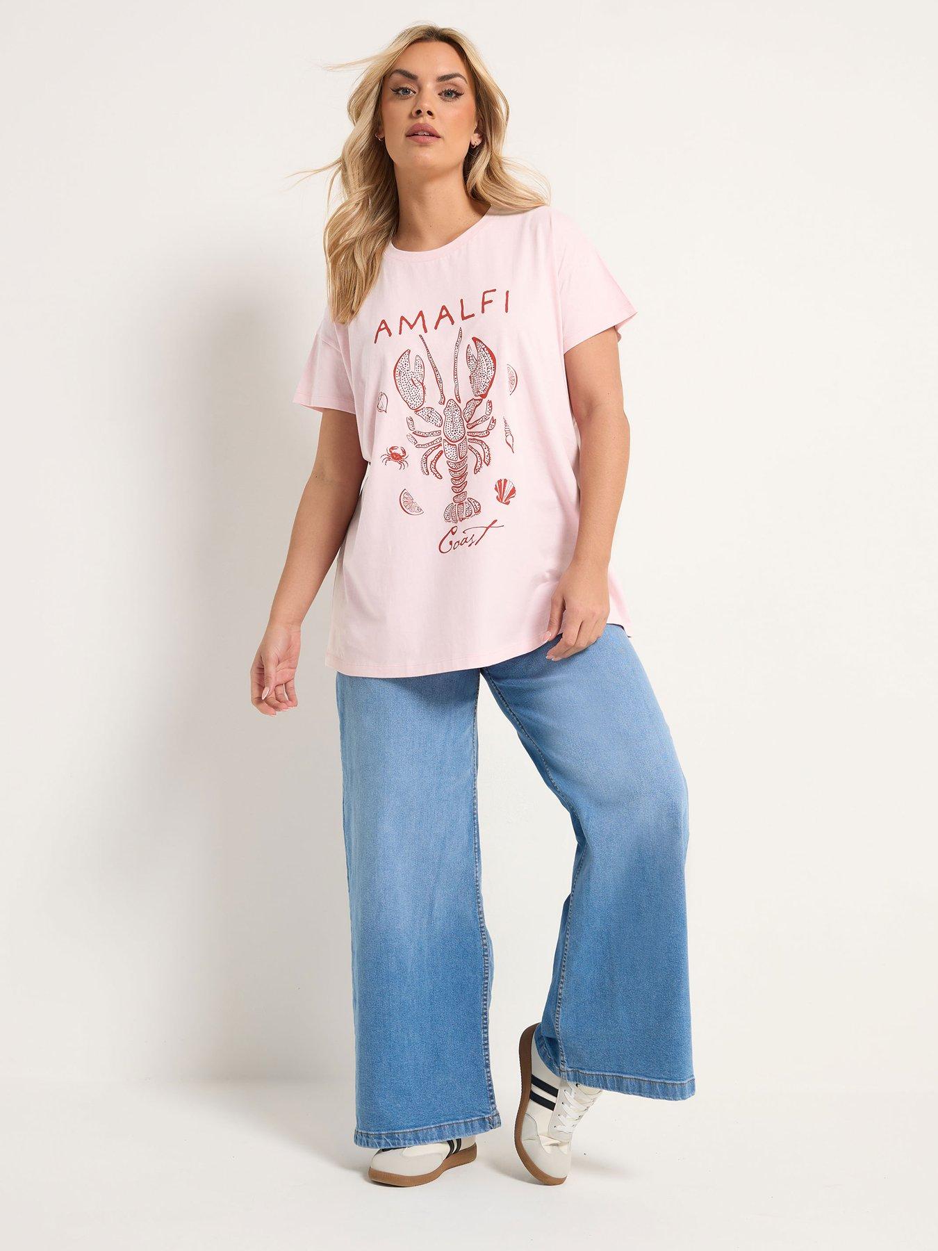 yours-curve-placement-core-t-shirt-pinkback