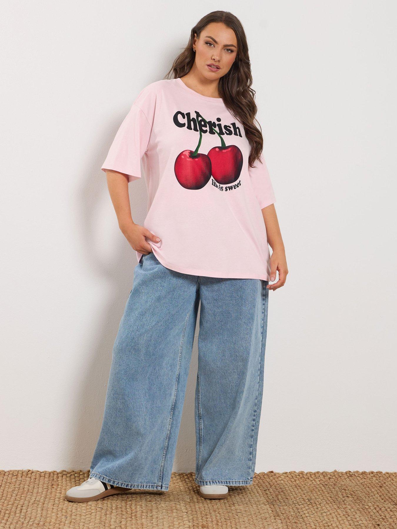 yours-curve-placement-boxy-t-shirt-pinkback
