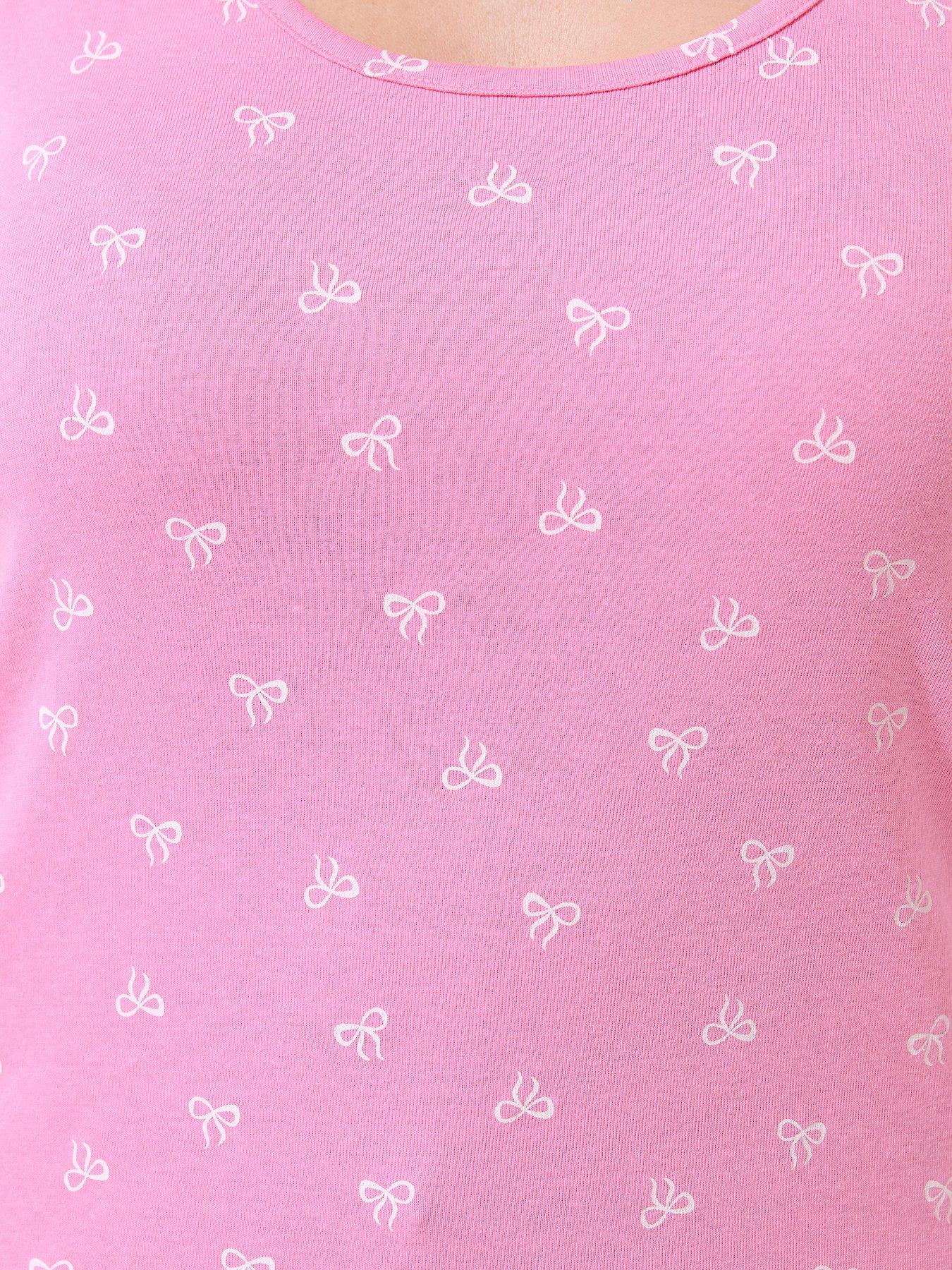 yours-curve-bow-print-ribbed-vestdetail