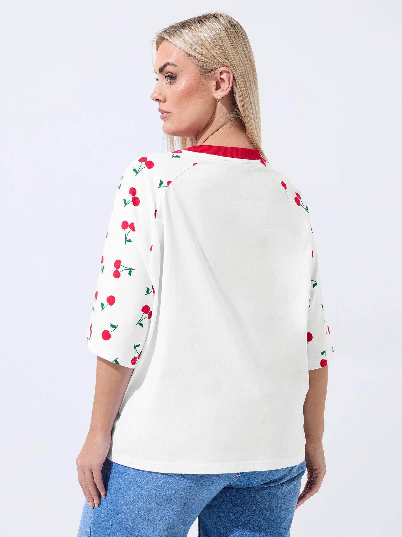 yours-curve-cherry-print-raglan-t-shirtstillFront