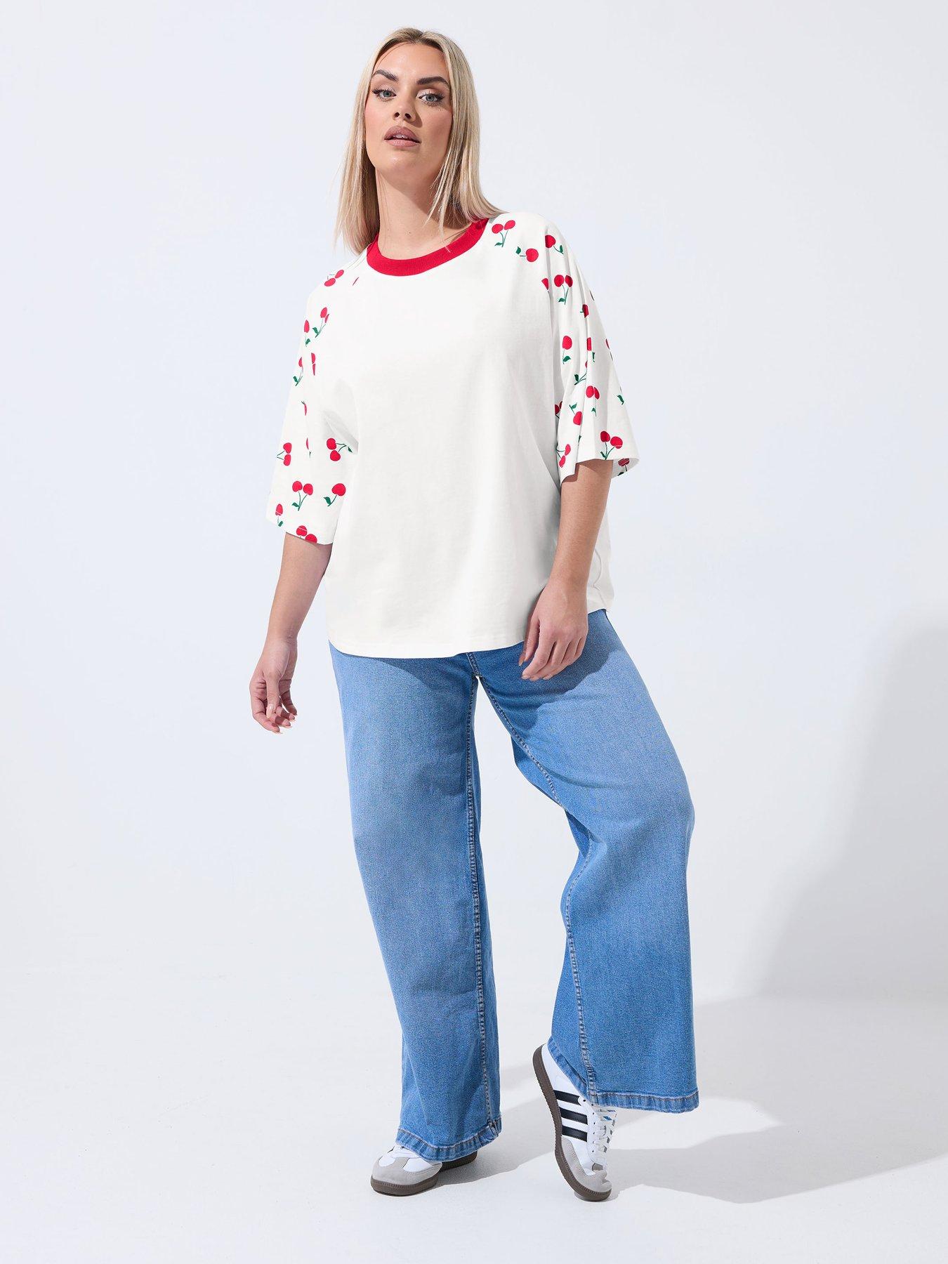 yours-curve-cherry-print-raglan-t-shirtback