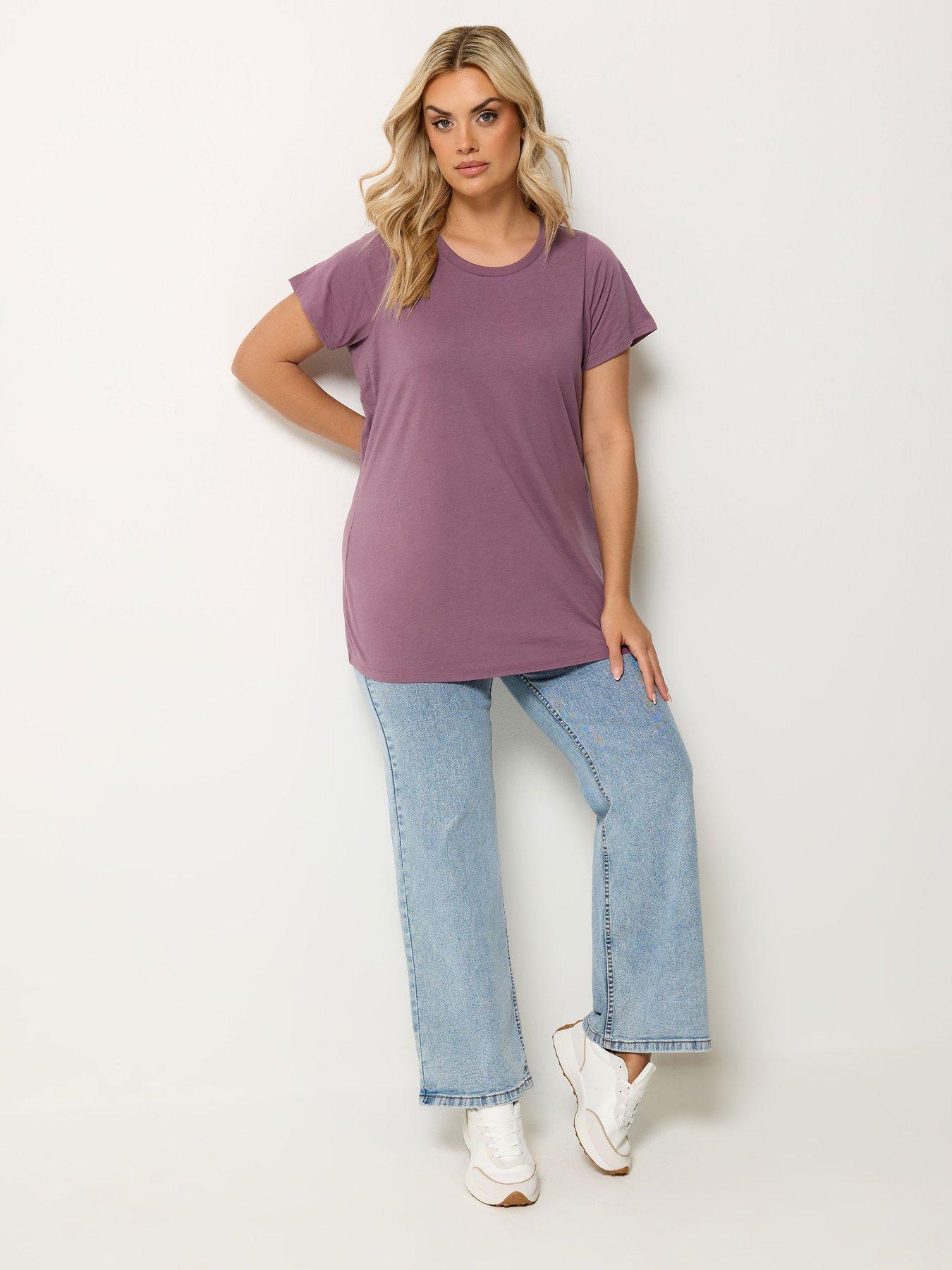 yours-curve-3-pack-short-sleeve-basic-t-shirts-multiback