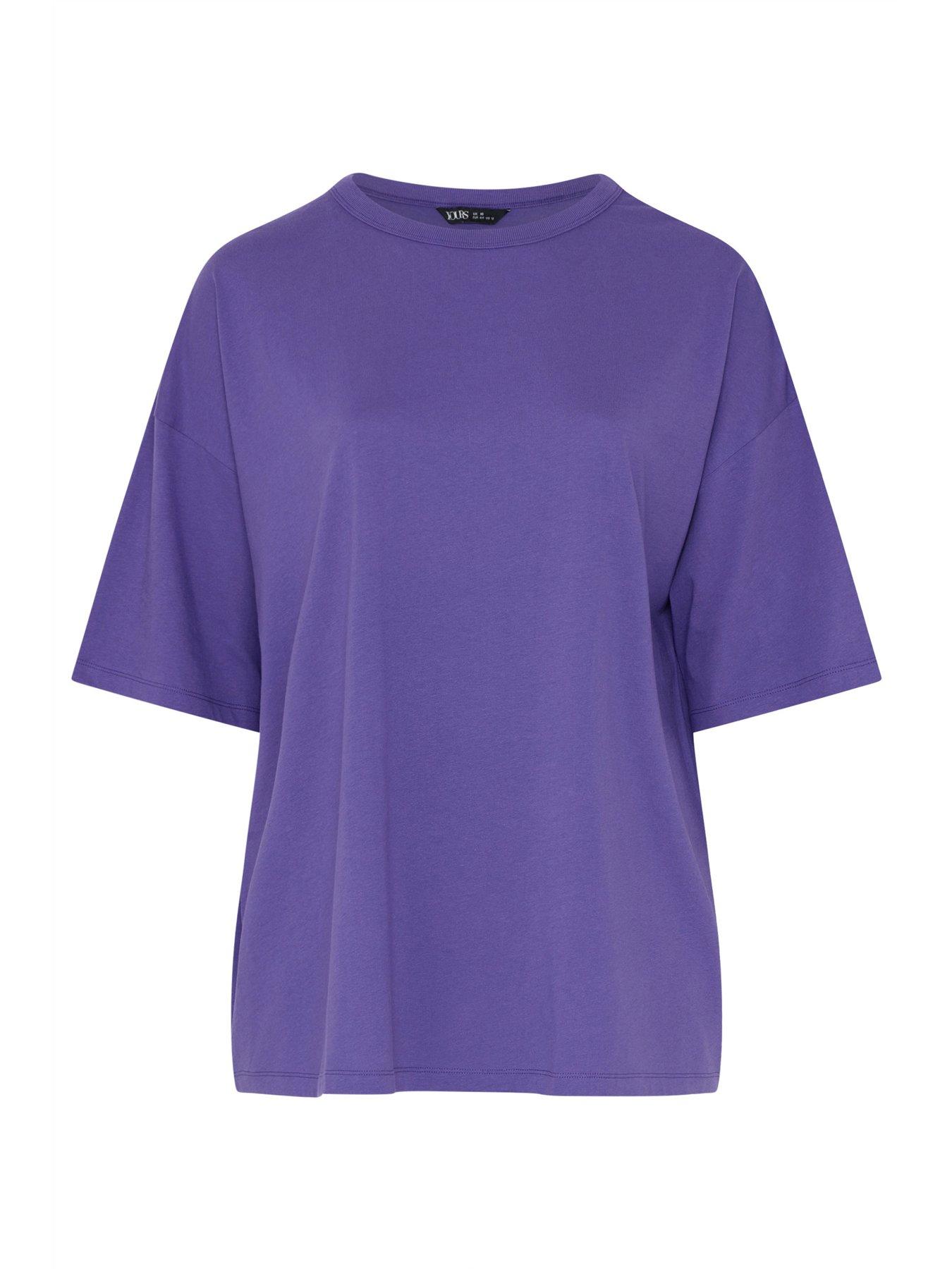 yours-curve-boxy-t-shirt-purpledetail