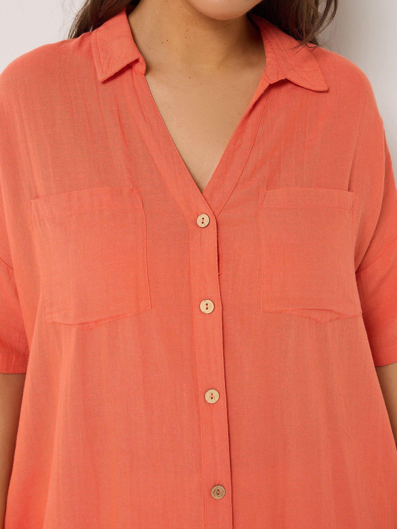 Image 4 of 5 of Yours Curve Desert Shirt