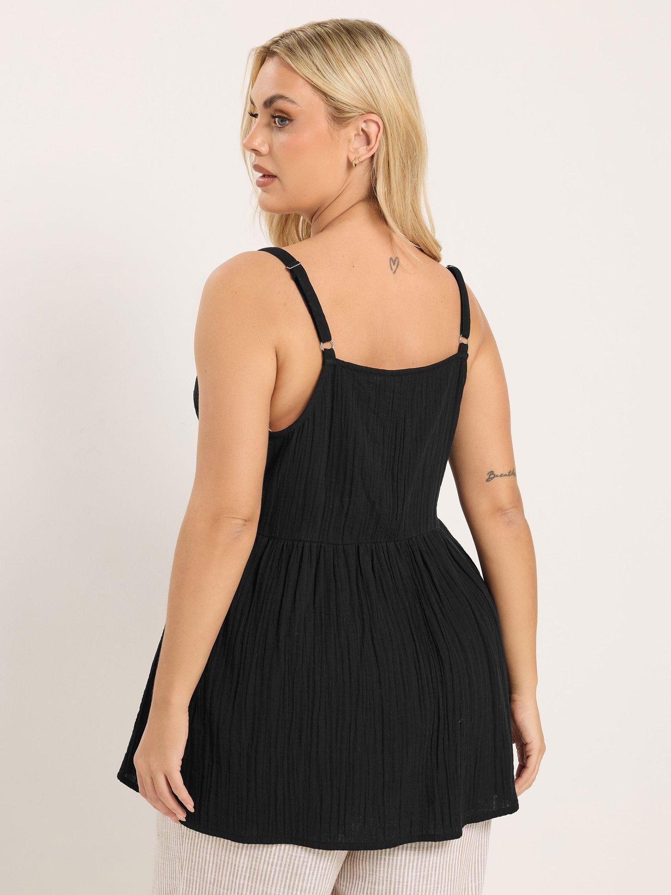 Image 2 of 5 of Yours Curve Cheesecloth Smock Cami