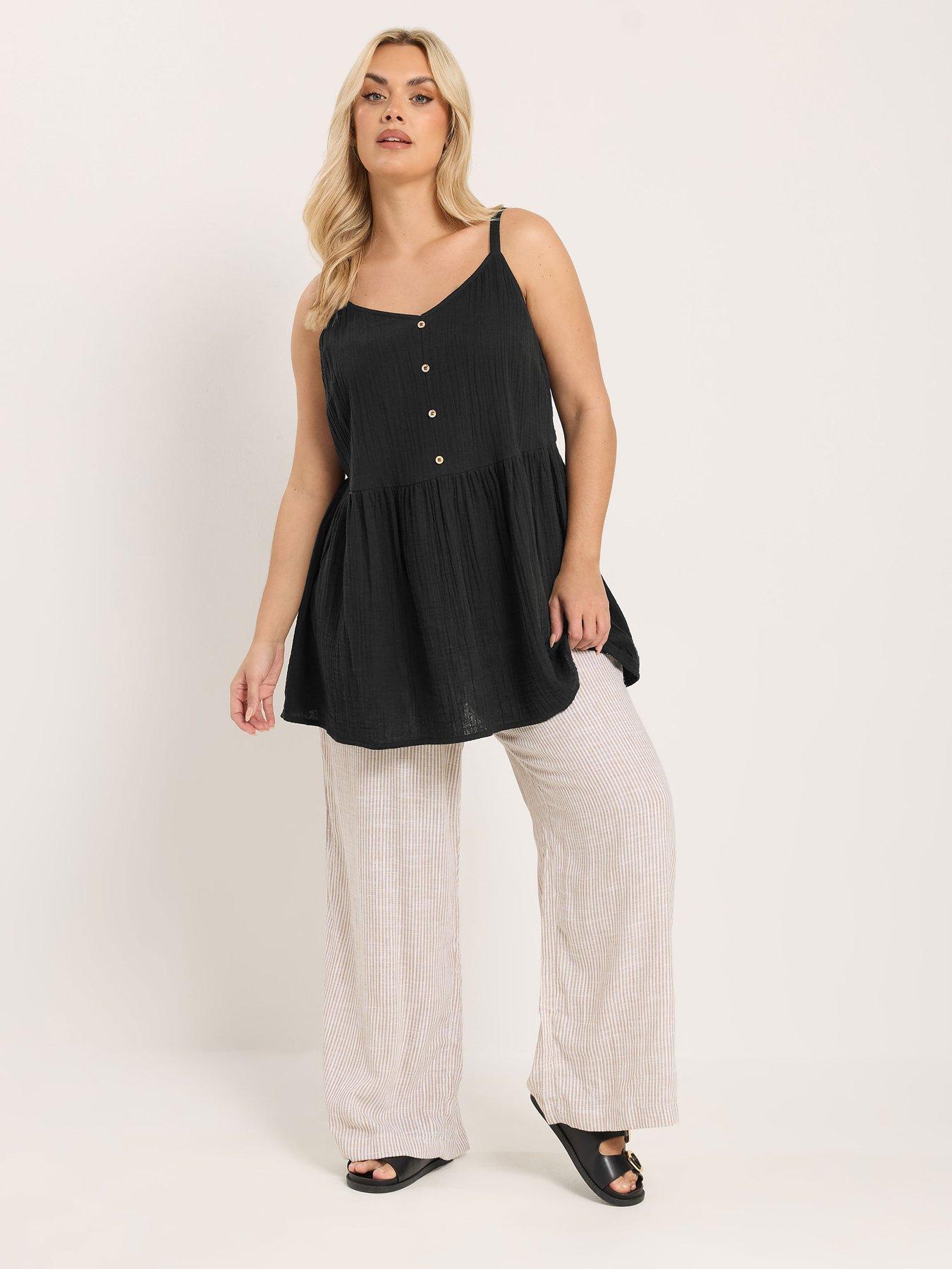 Image 3 of 5 of Yours Curve Cheesecloth Smock Cami