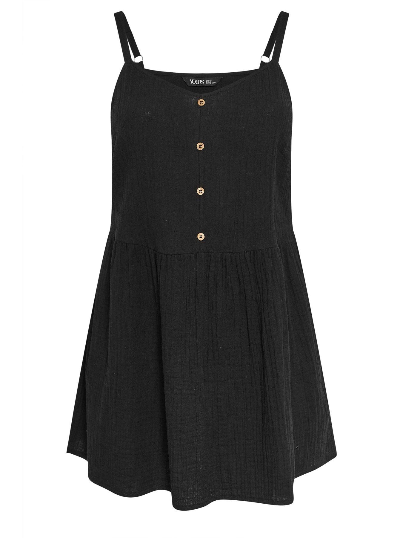 Image 5 of 5 of Yours Curve Cheesecloth Smock Cami