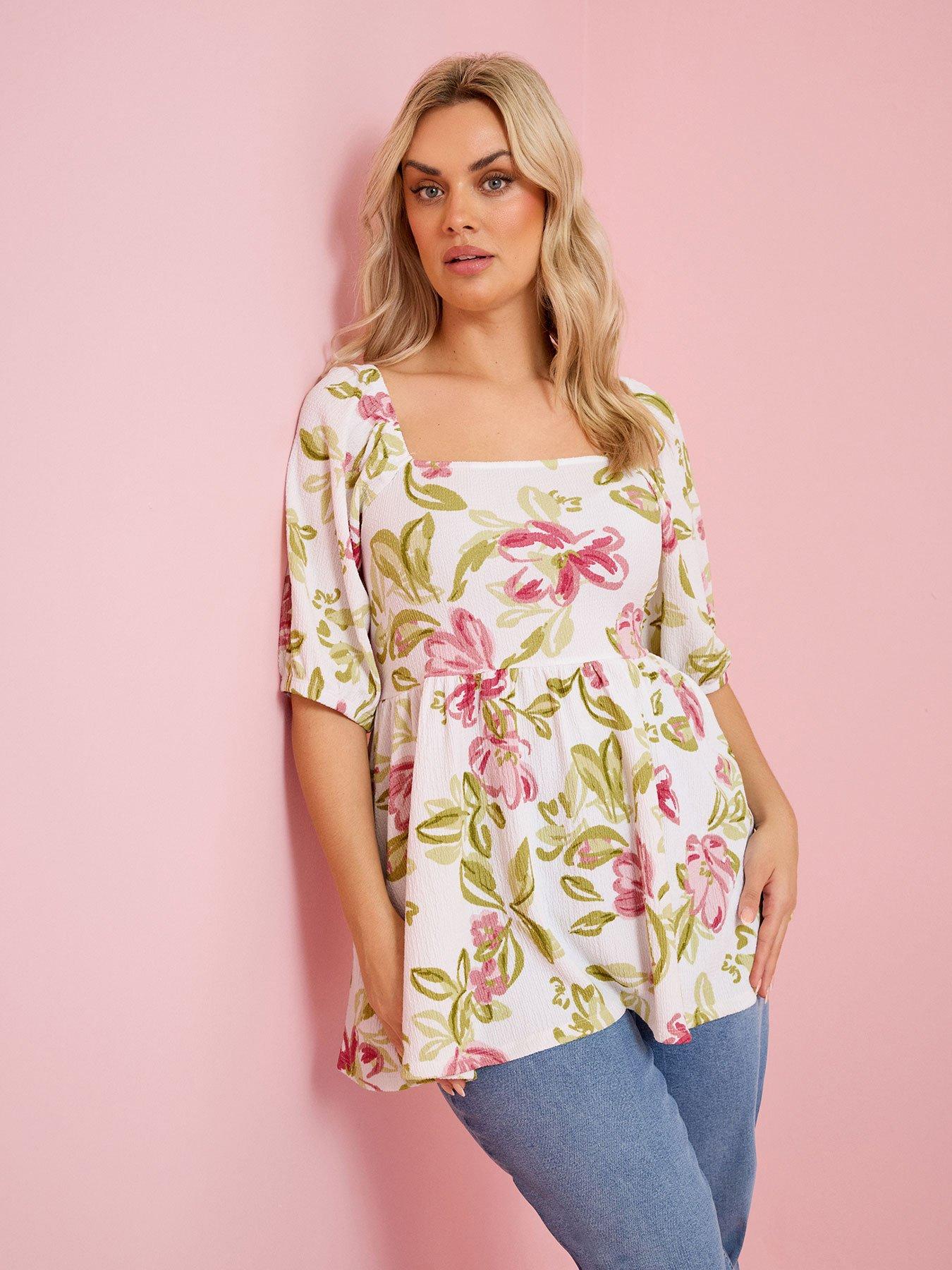 yours-curve-square-neck-peplum-topfront