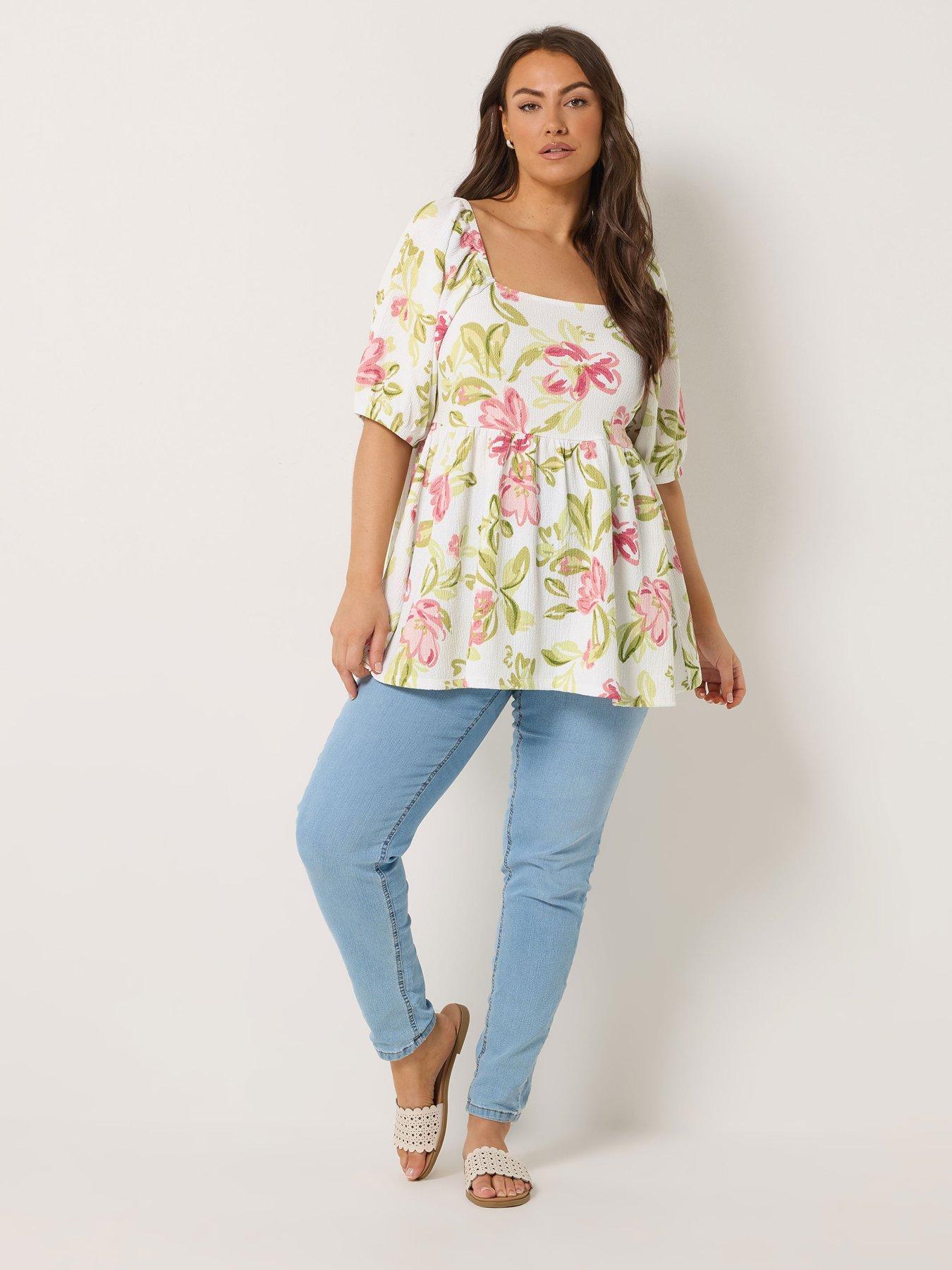 yours-curve-square-neck-peplum-topback