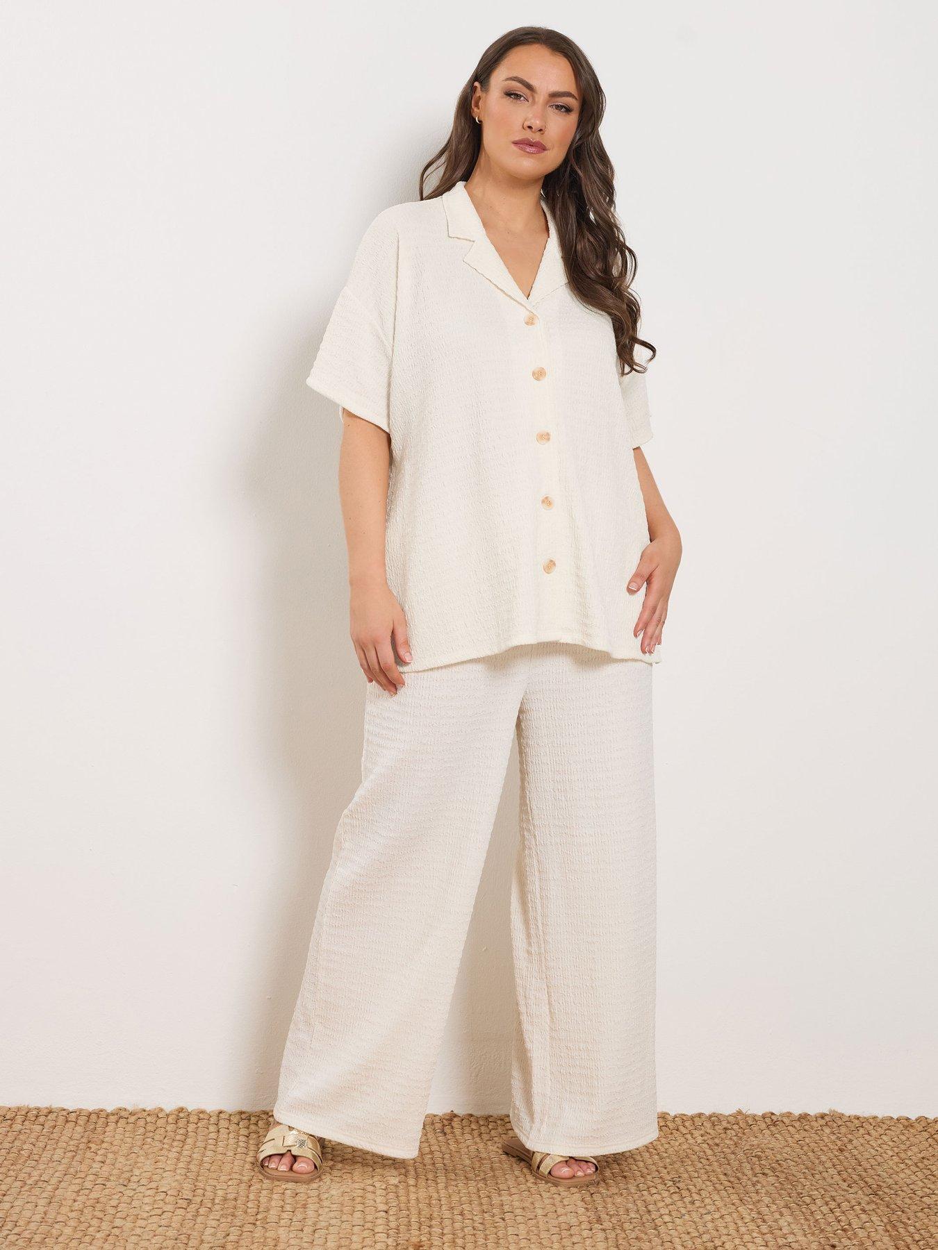 yours-curve-textured-resort-shirt-creamback
