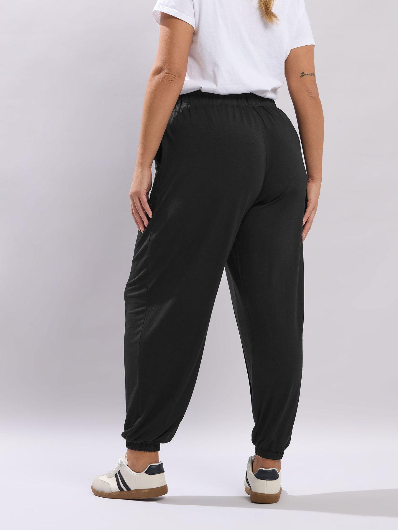yours-curve-new-style-harem-joggers-blackstillFront