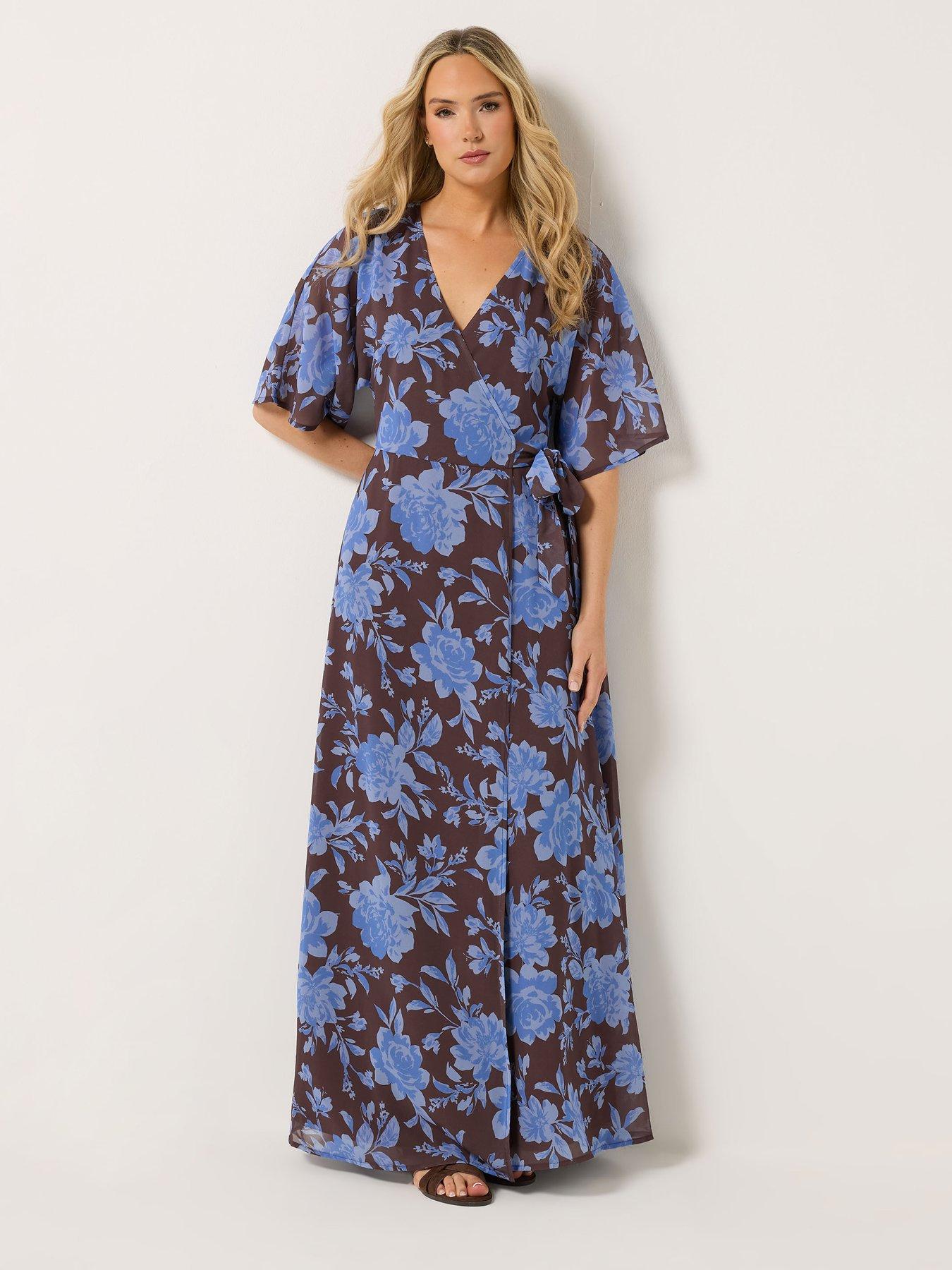 isabella maxi dress The Isabella Blue Princess Maxi Dress Blue / L